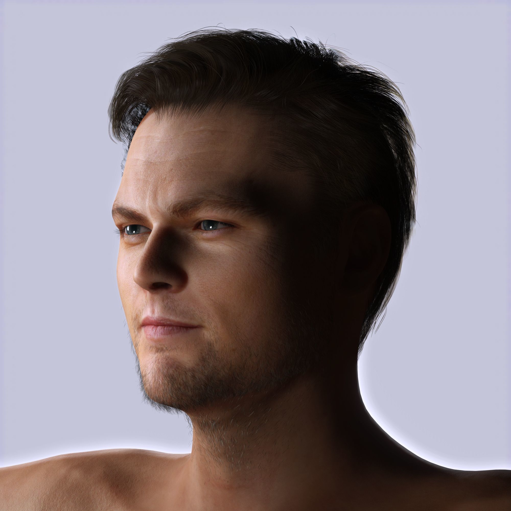 Leonardo DiCaprio 3D Model Low-poly Low-poly 3D model_3