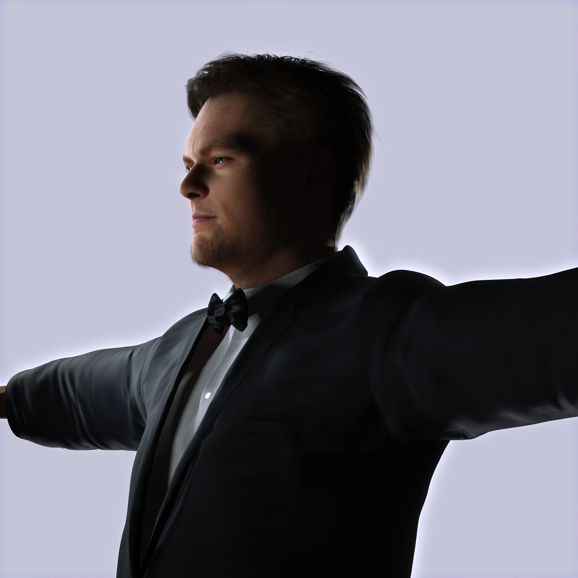 Leonardo DiCaprio 3D Model Low-poly Low-poly 3D model_5