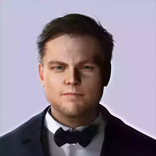 Leonardo DiCaprio 3D Model Low-poly Low-poly 3D model