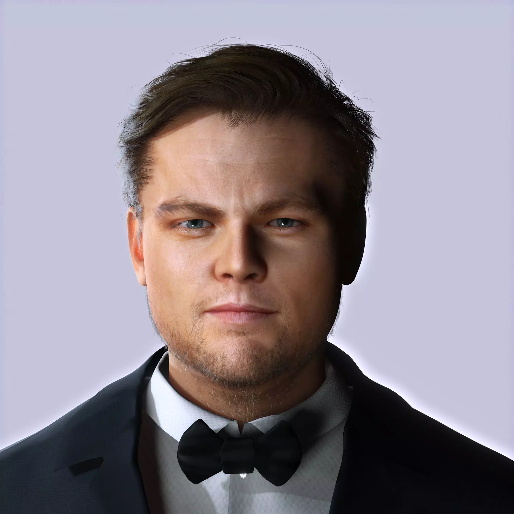Leonardo DiCaprio 3D Model Low-poly Low-poly 3D model_0