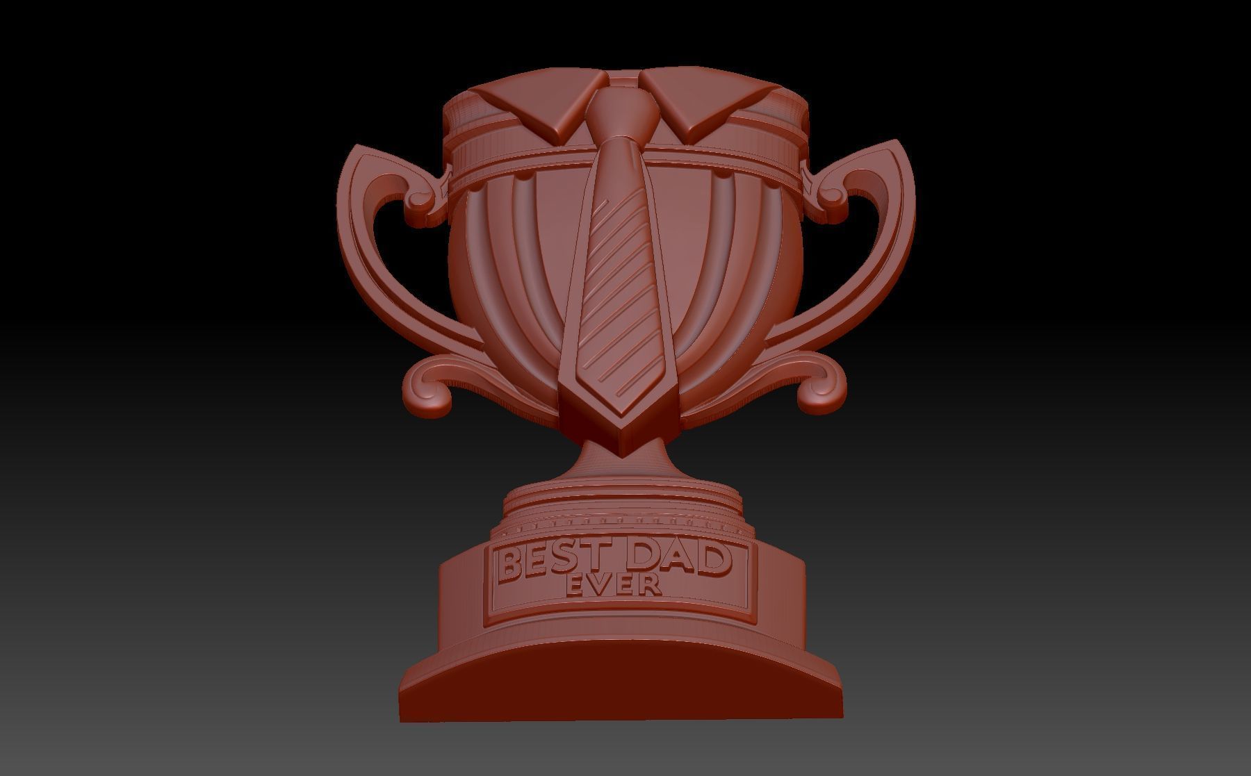  cup  best dad 3D print model_3