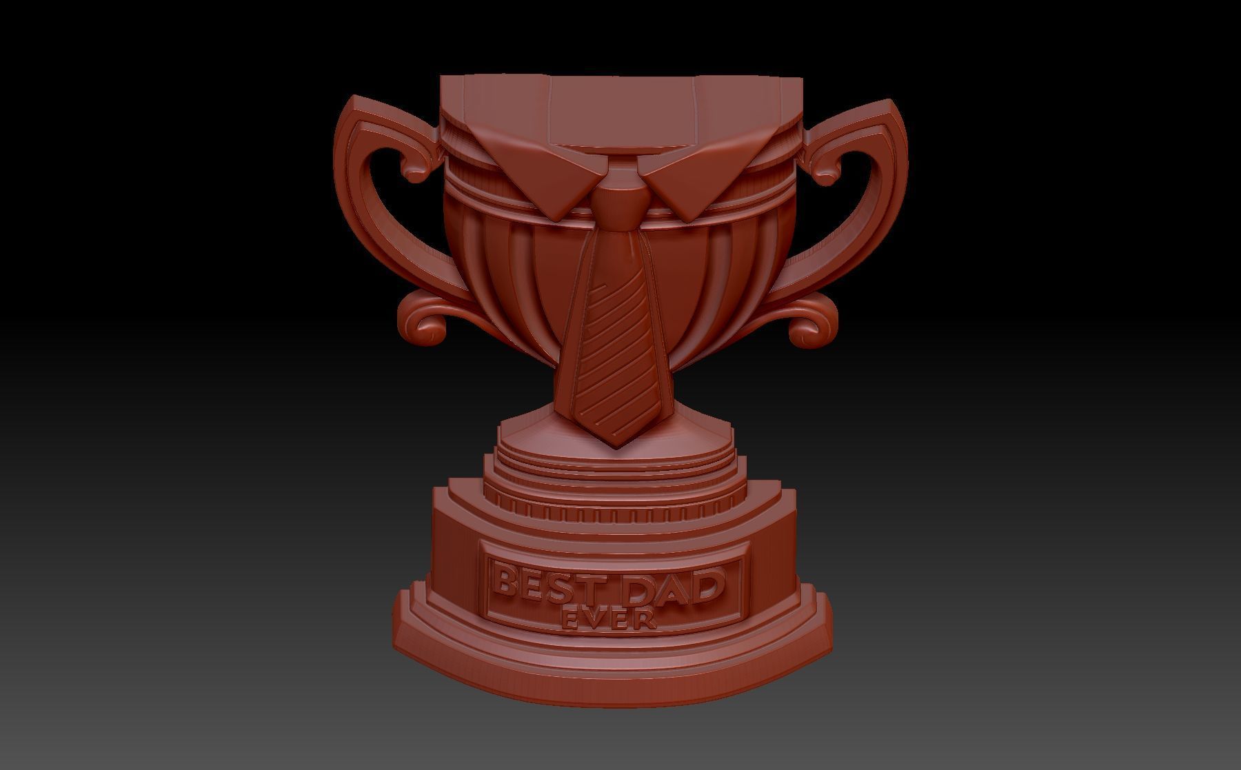  cup  best dad 3D print model_4
