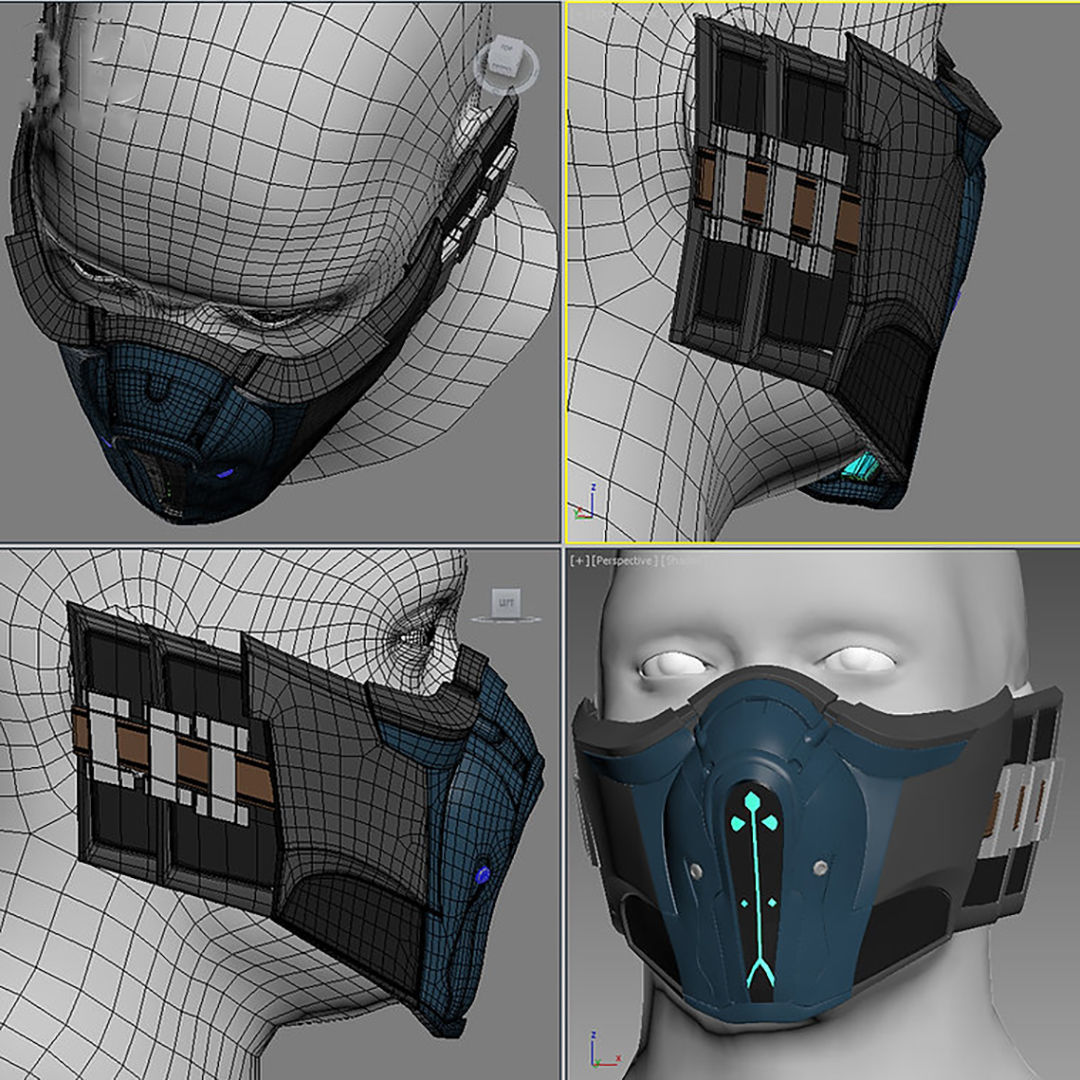 Mortal Kombat Mask STL 3D Print Files 3D print model_1