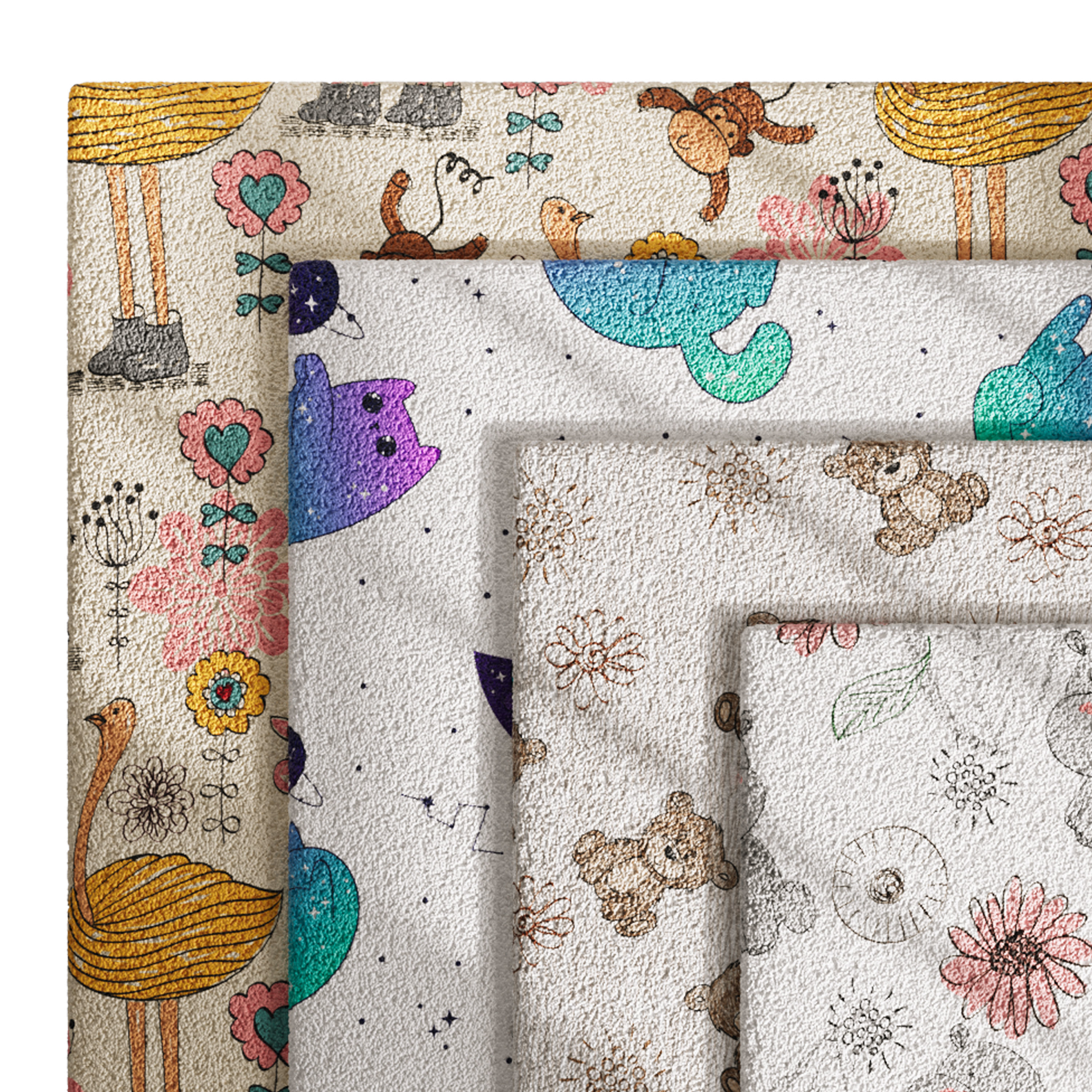 carpet for childrens room set 3 3D model_9