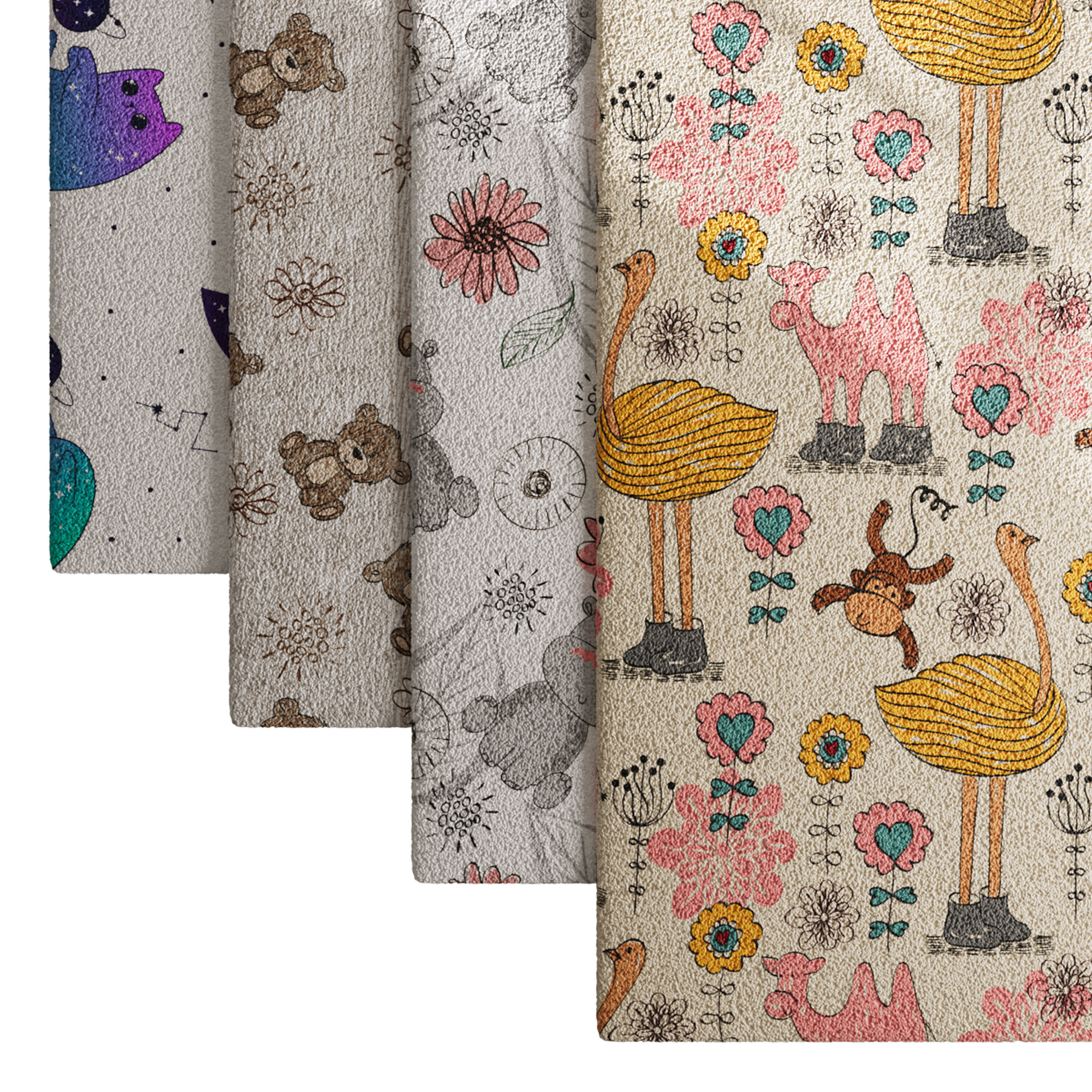 carpet for childrens room set 3 3D model_11