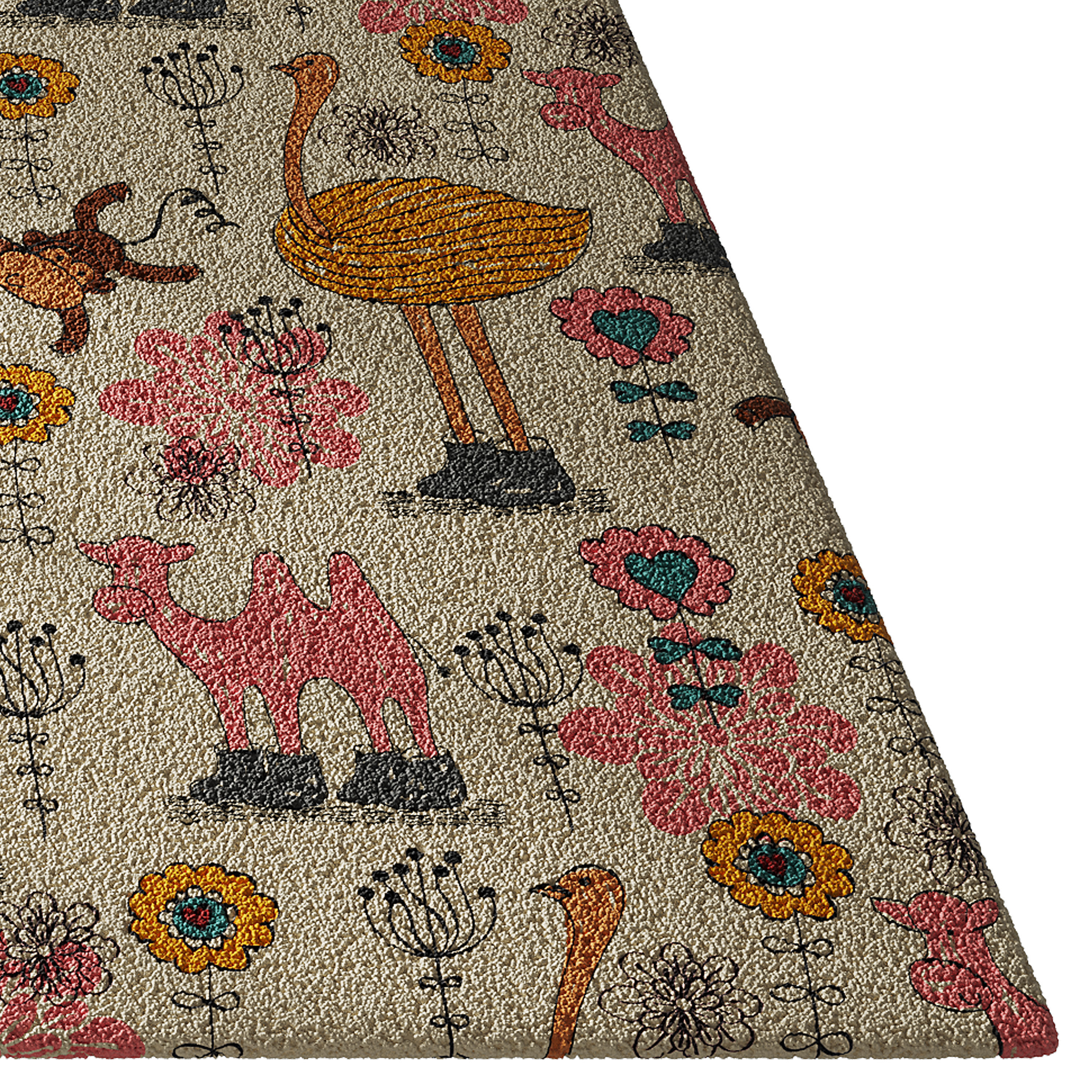 carpet for childrens room set 3 3D model_2