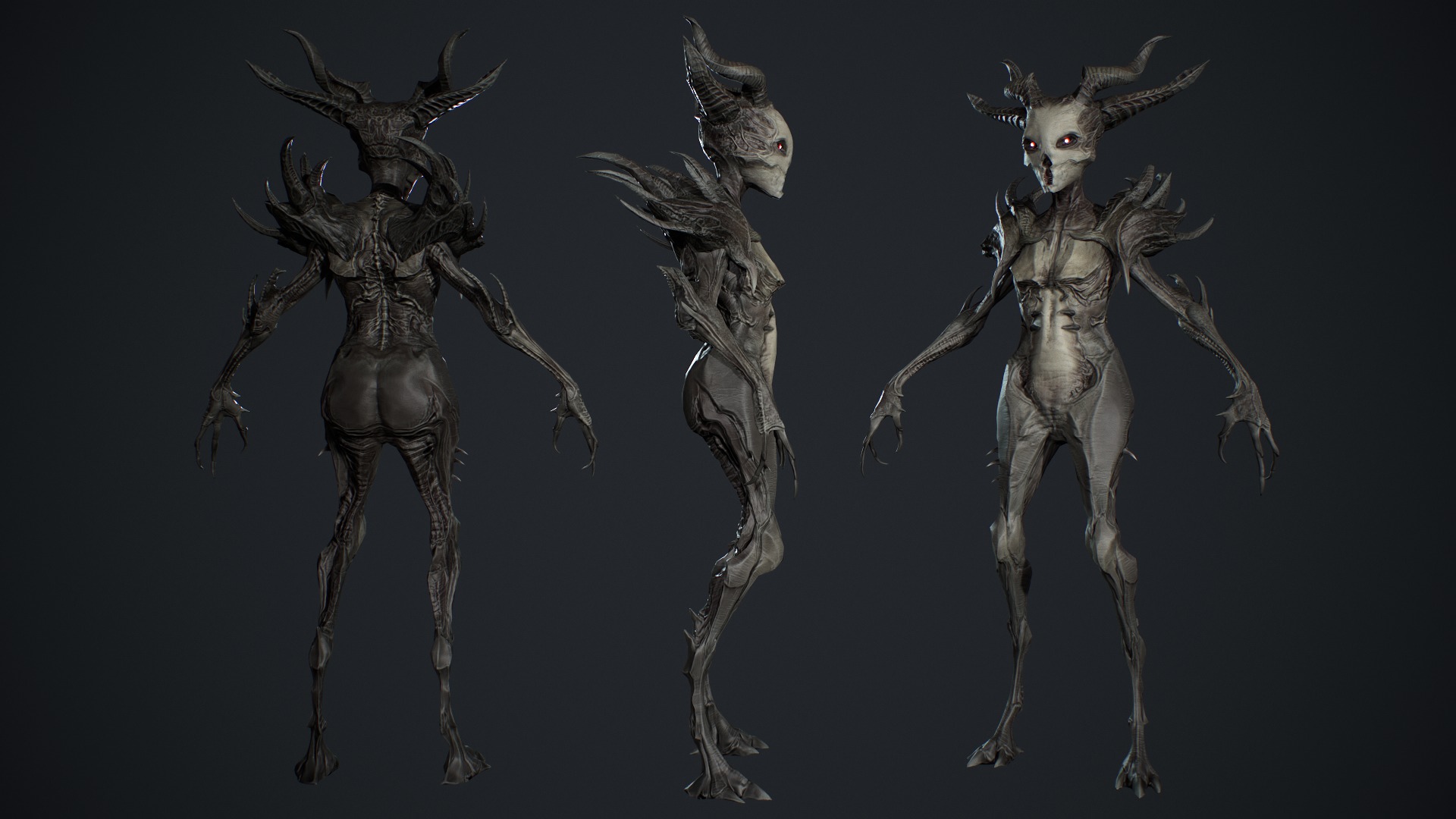 Monster 13 Low-poly 3D model_7