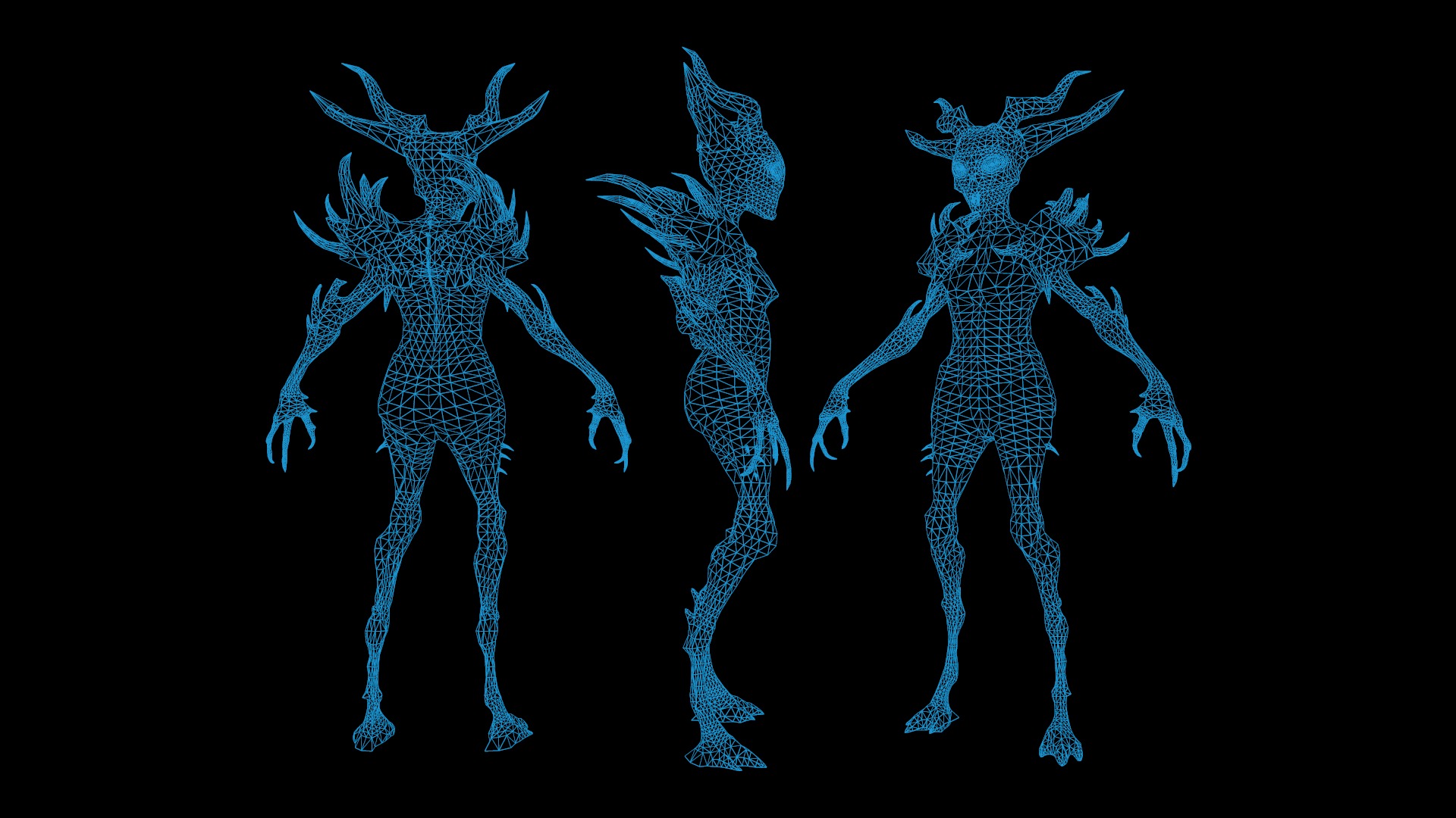 Monster 13 Low-poly 3D model_10