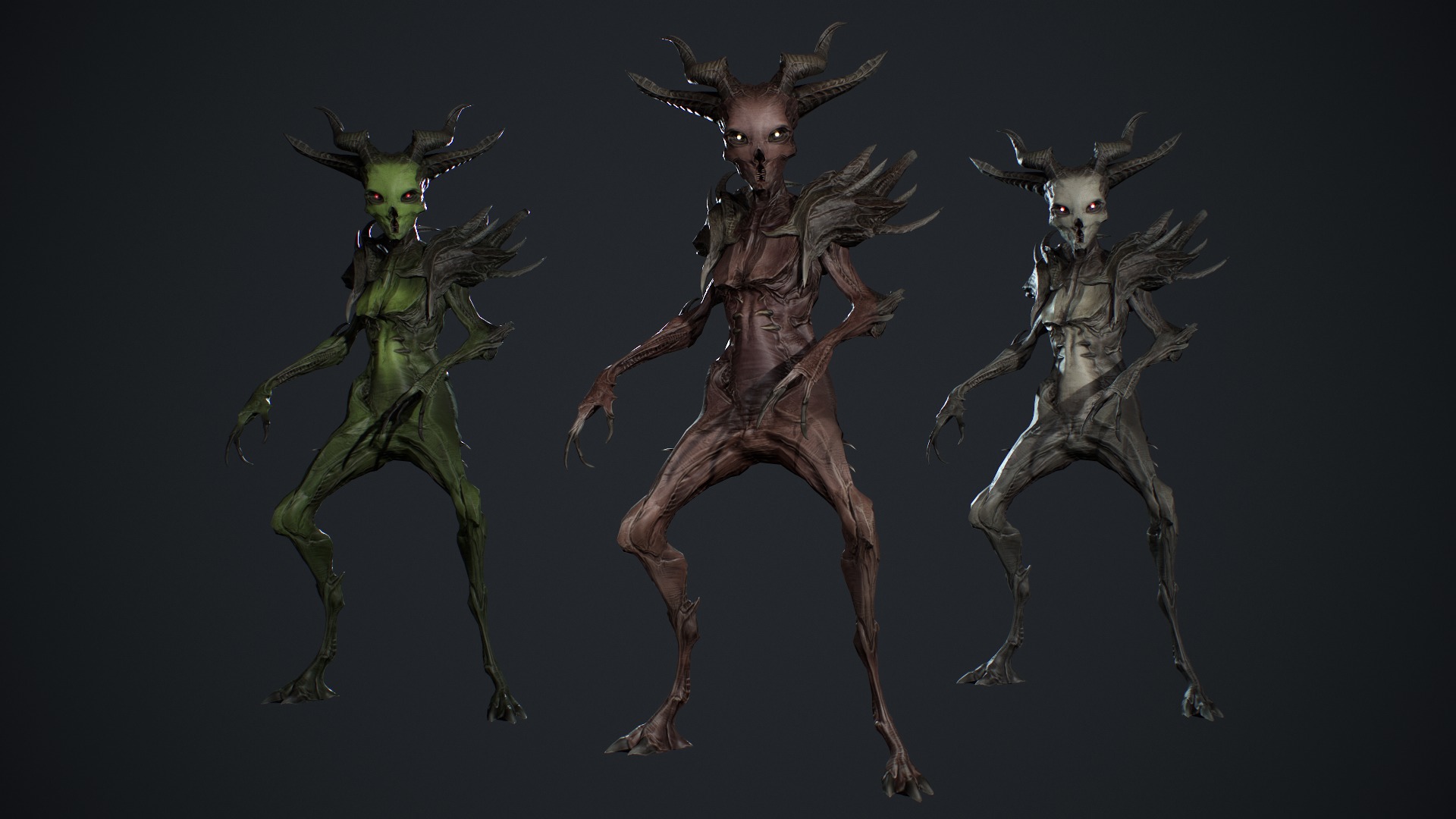 Monster 13 Low-poly 3D model_6