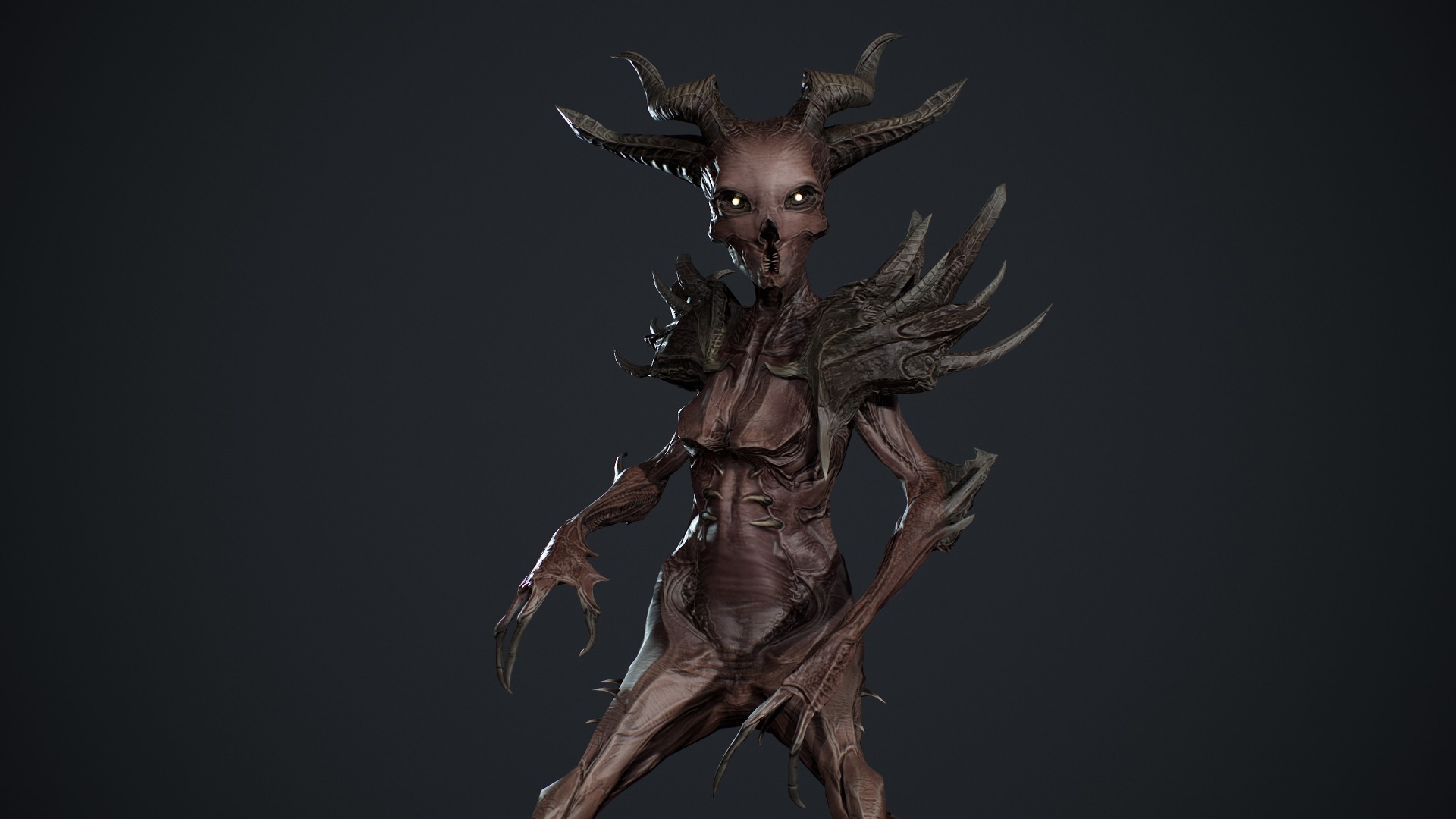 Monster 13 Low-poly 3D model_17