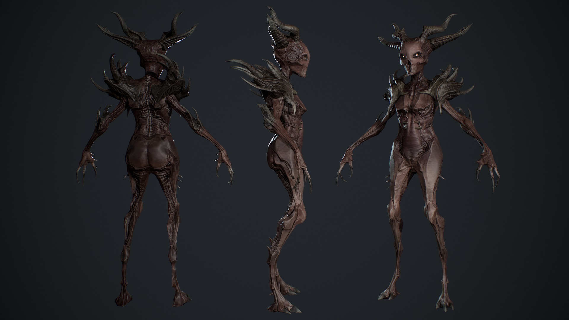 Monster 13 Low-poly 3D model_9