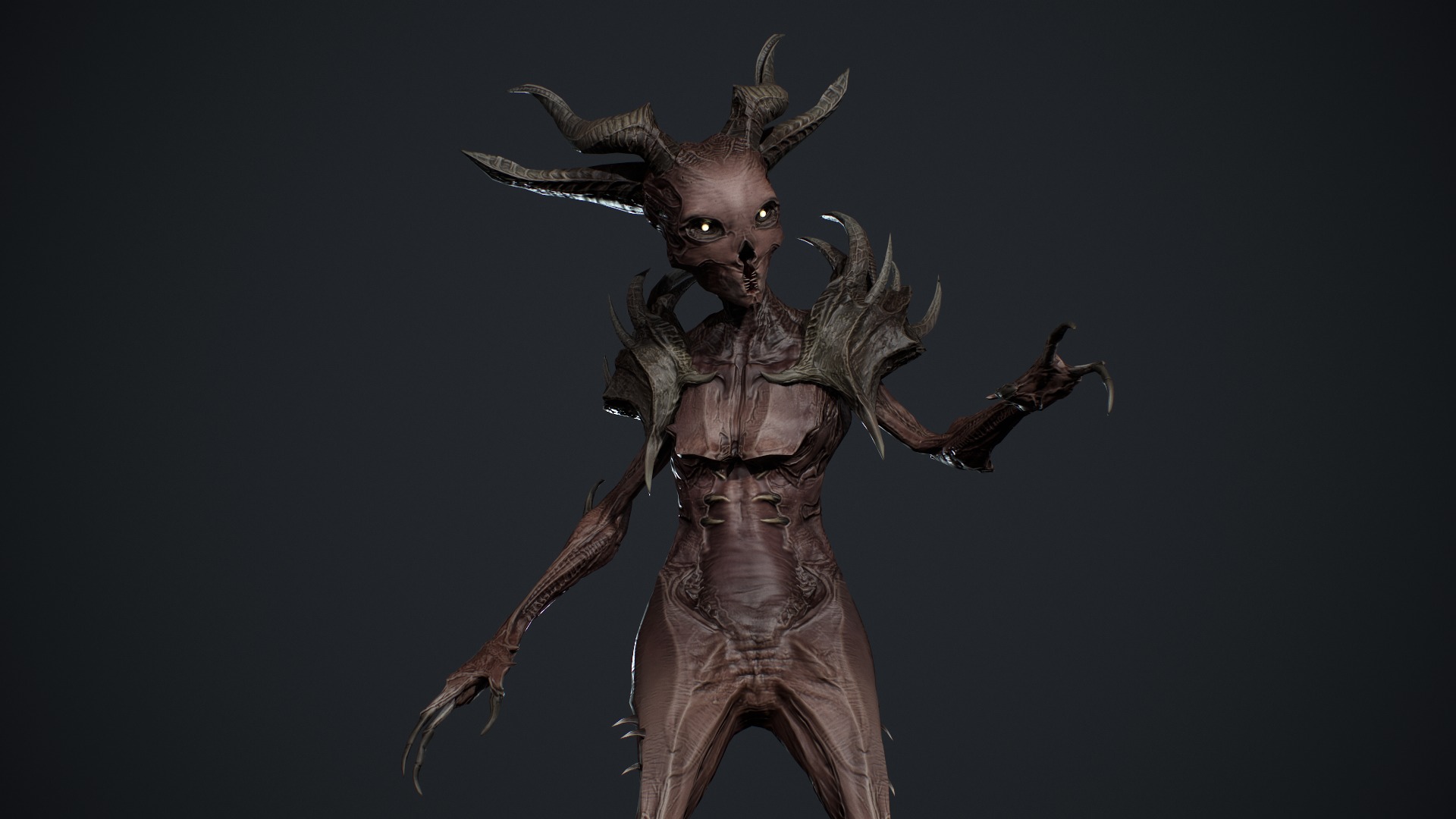 Monster 13 Low-poly 3D model_5