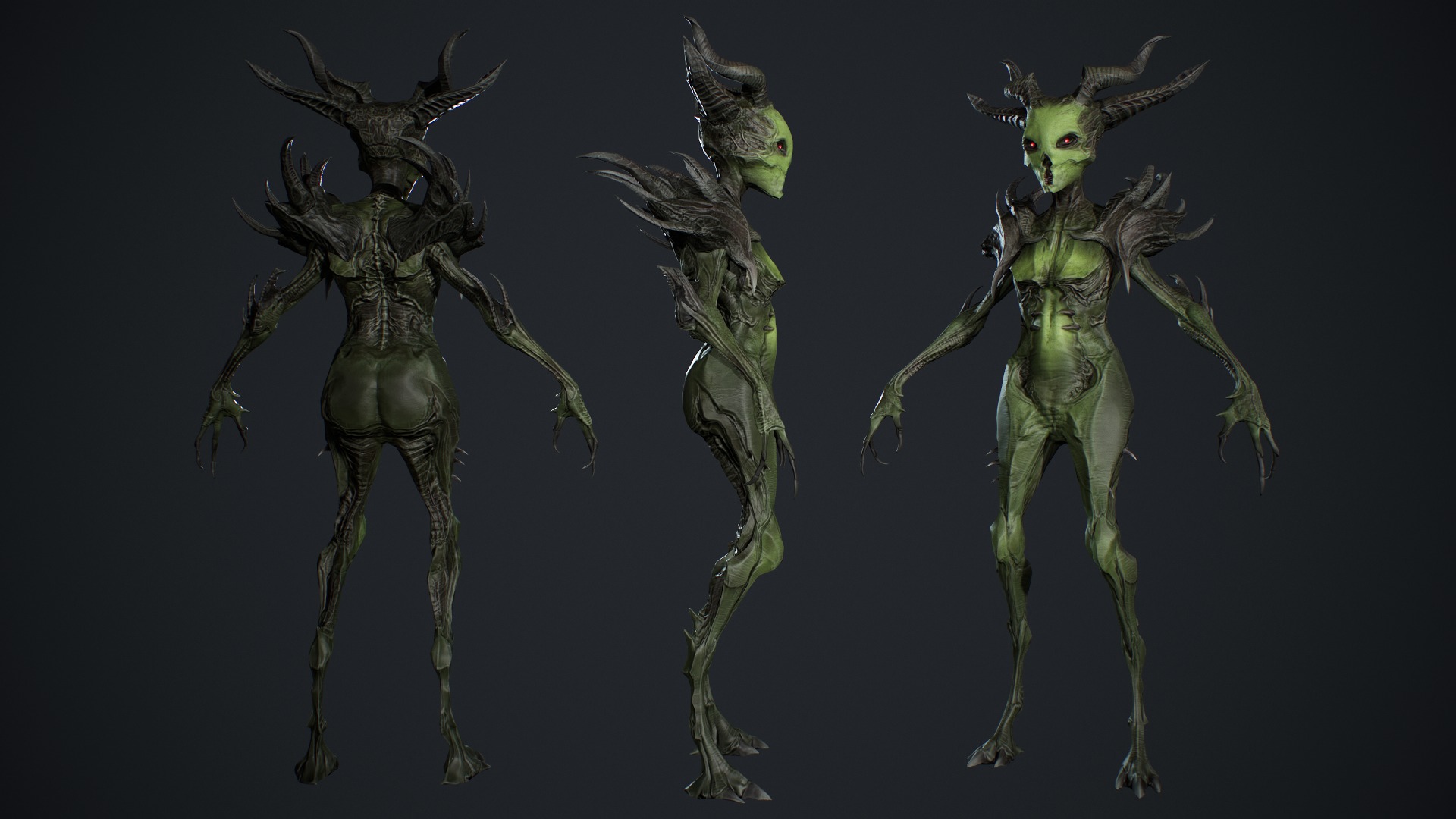 Monster 13 Low-poly 3D model_8