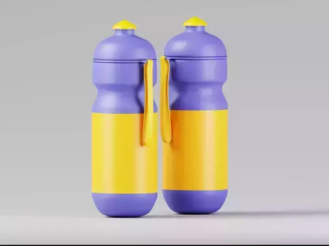 Sports Drinking Bottle 3D Model