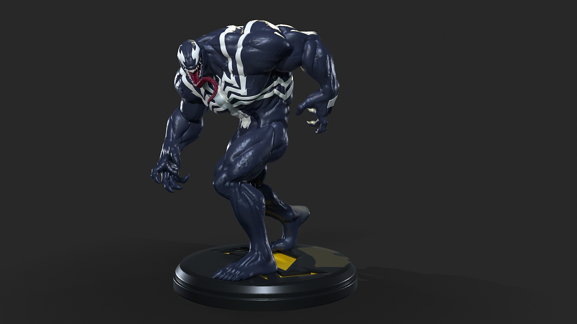 Venom Marvel Rivals 3D Print Statue 3D print model_5