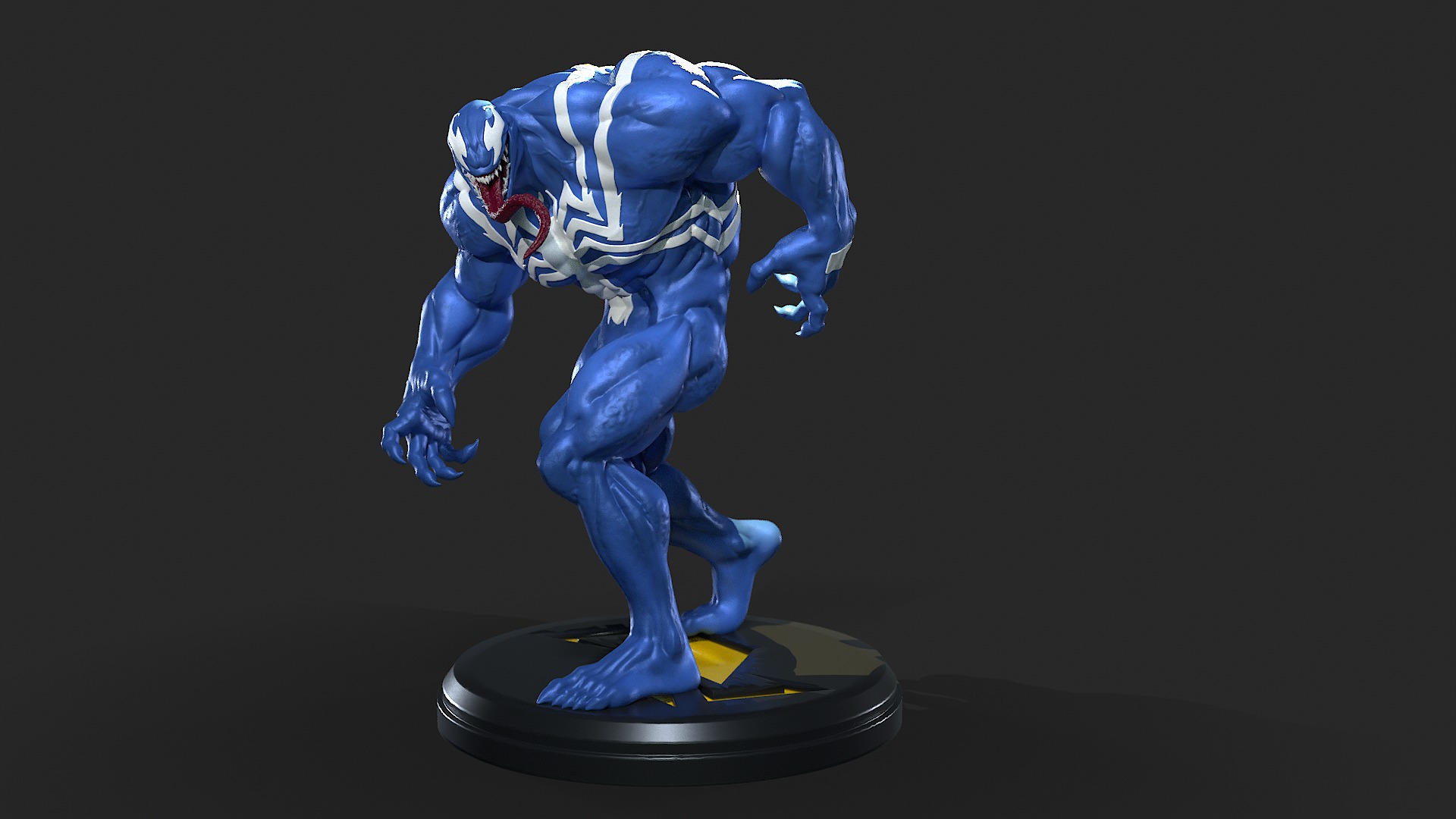 Venom Marvel Rivals 3D Print Statue 3D print model_2