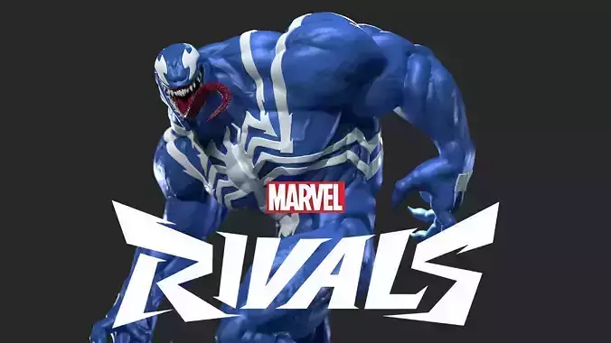 Venom Marvel Rivals 3D Print Statue 3D print model