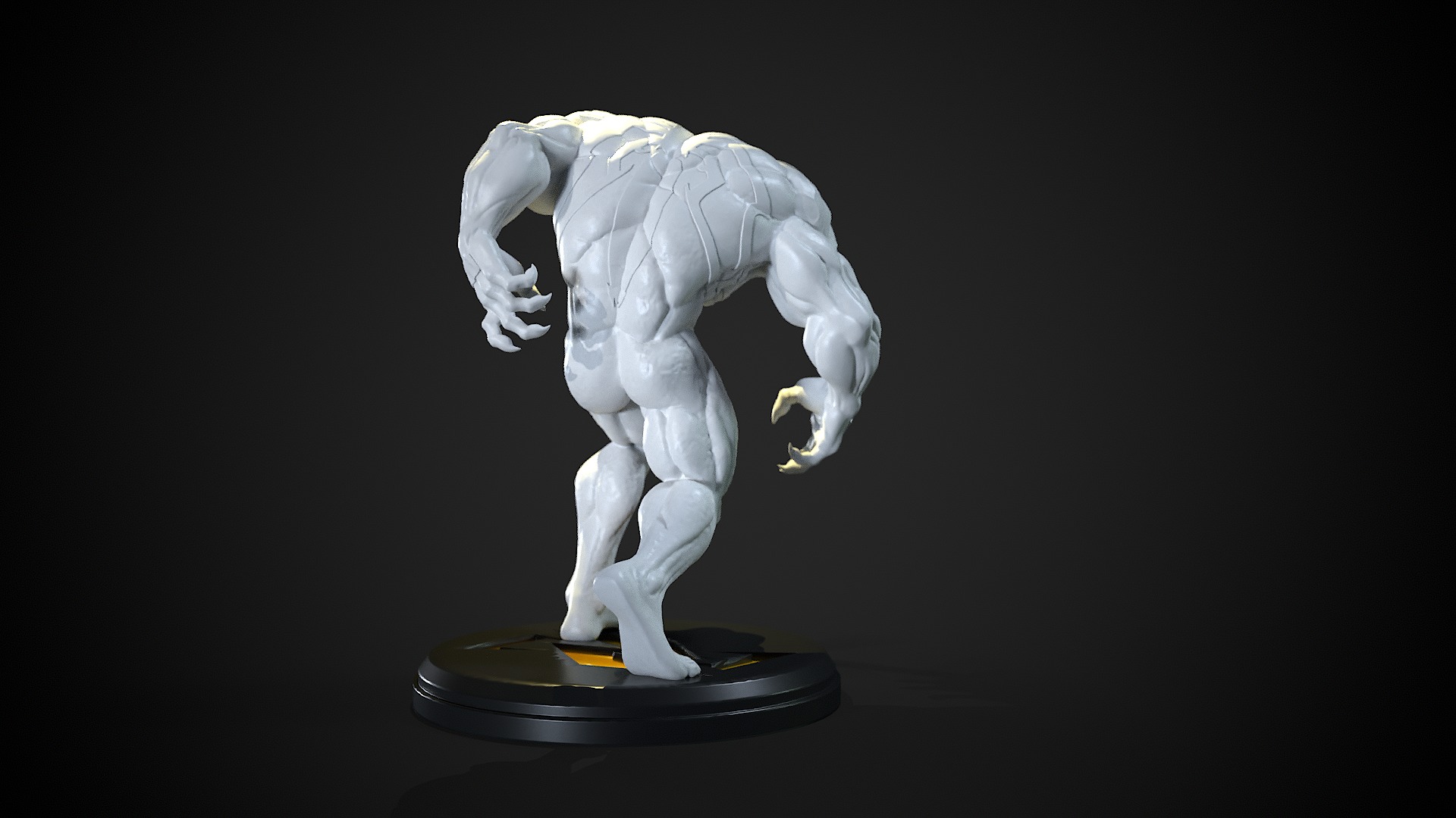 Venom Marvel Rivals 3D Print Statue 3D print model_8