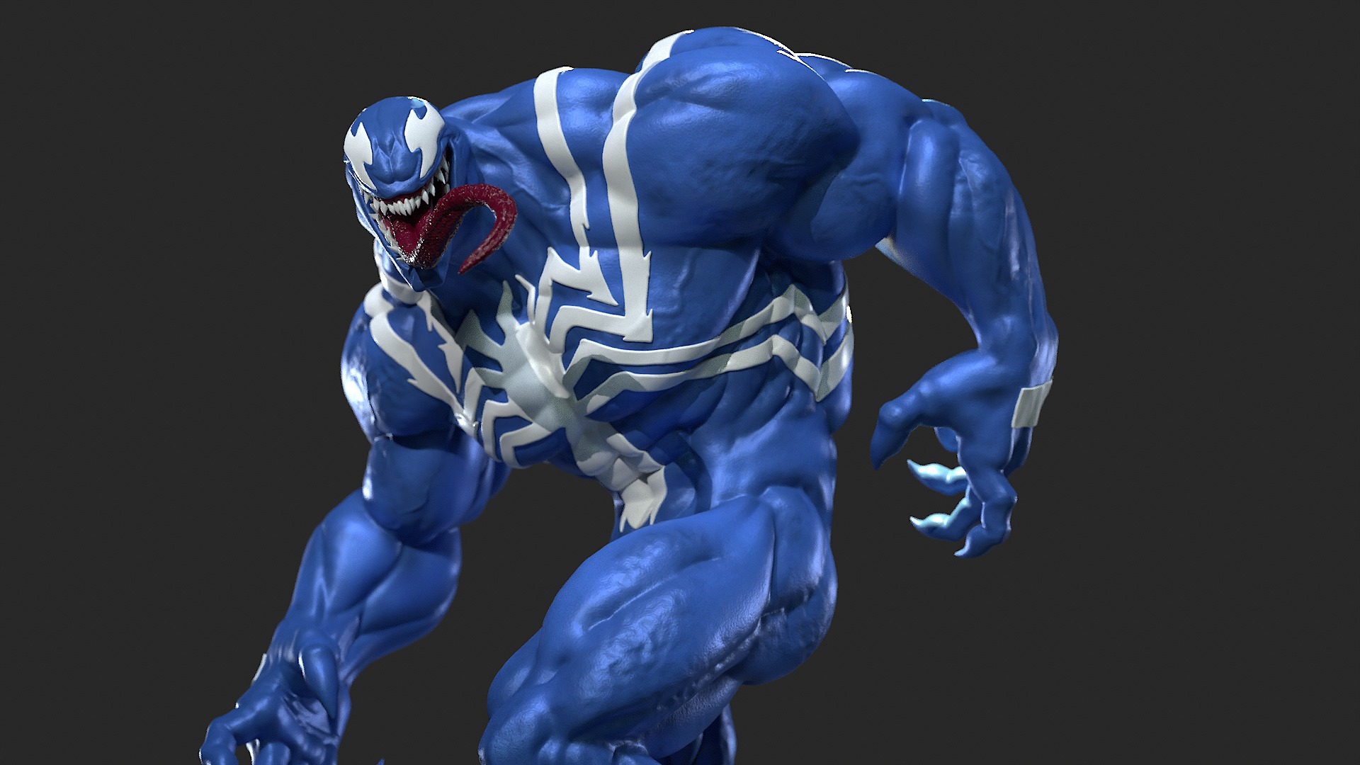 Venom Marvel Rivals 3D Print Statue 3D print model_1