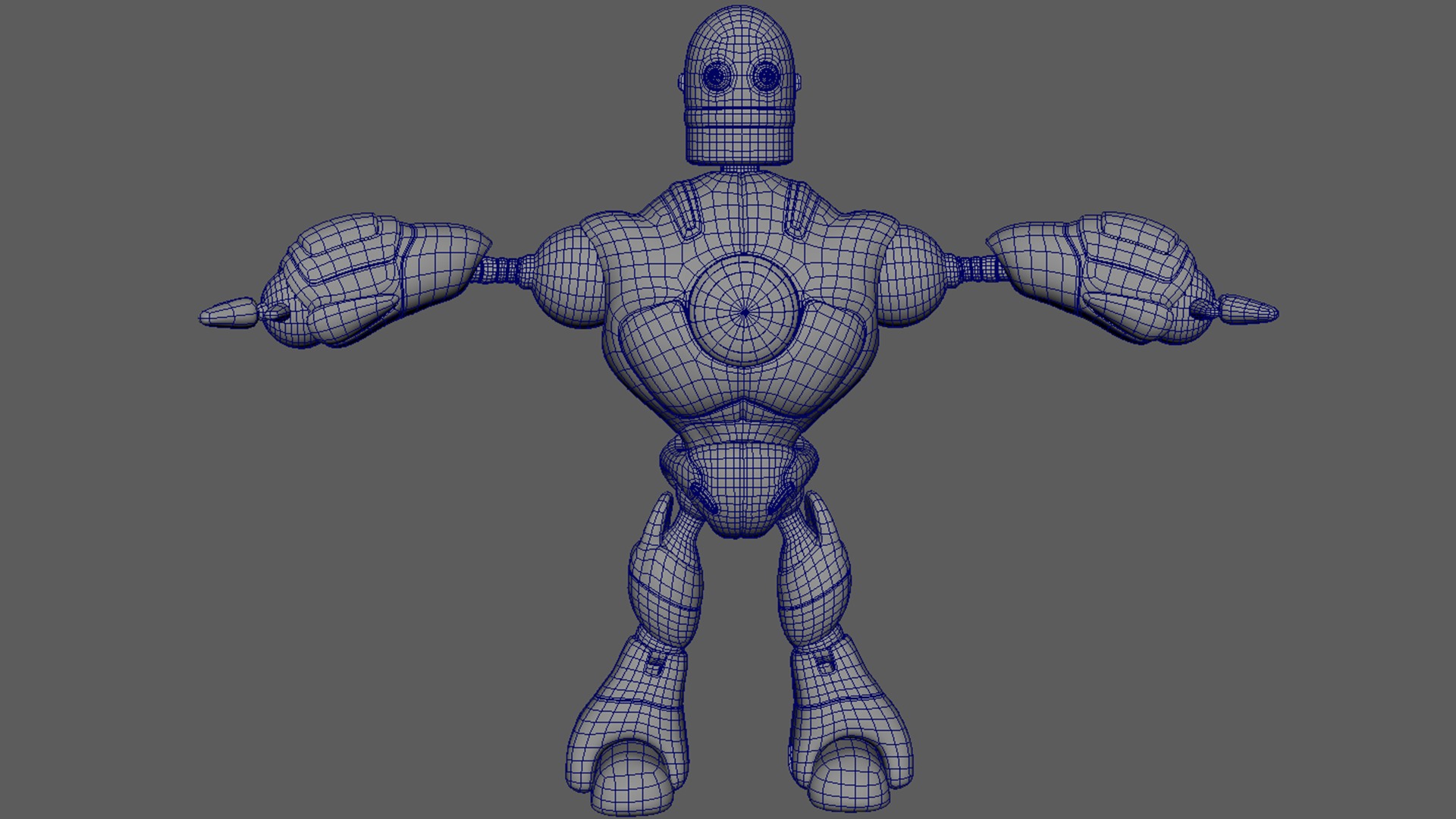 Robotic Character MAXIMUS WITHOUT RIG Low-poly 3D model_12