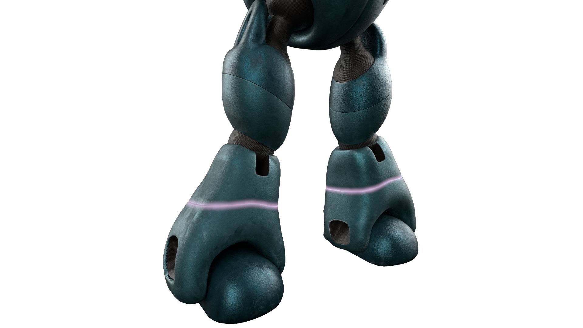 Robotic Character MAXIMUS WITHOUT RIG Low-poly 3D model_7