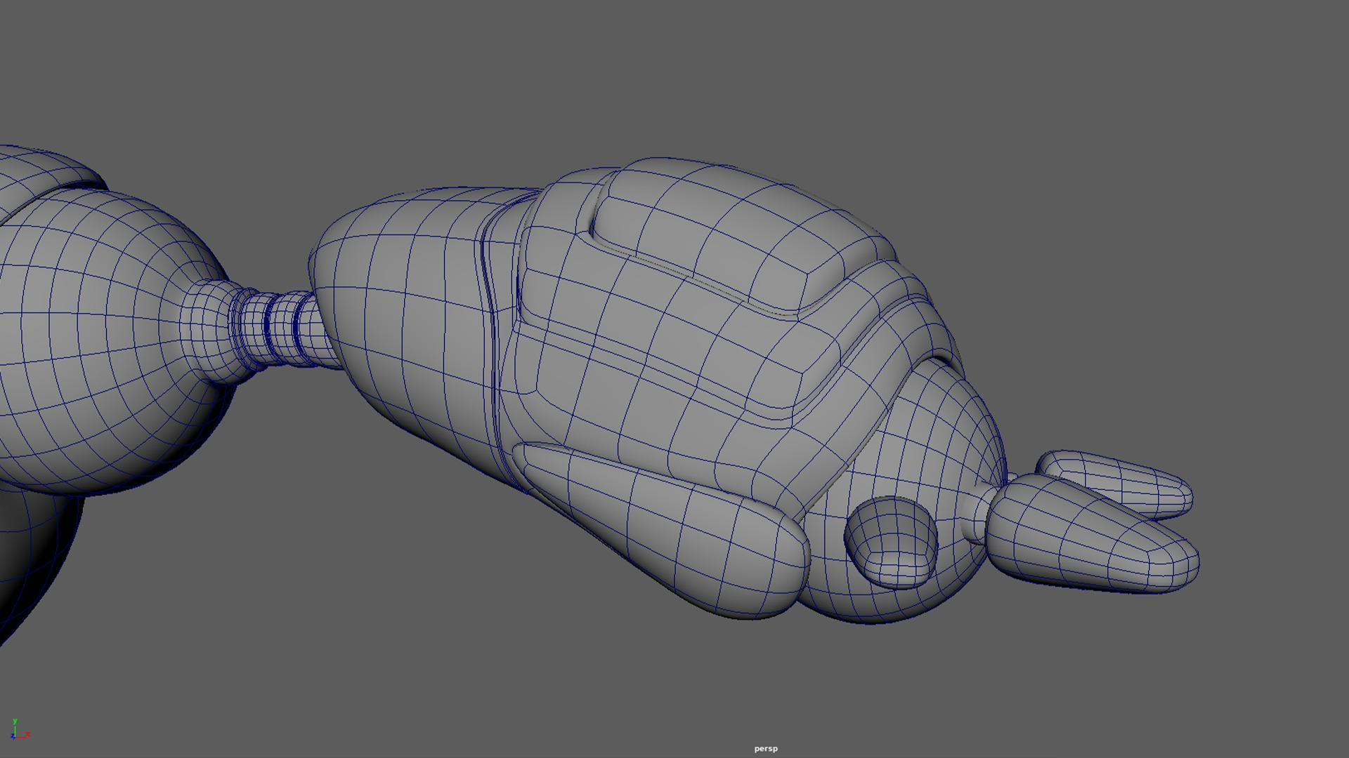 Robotic Character MAXIMUS WITHOUT RIG Low-poly 3D model_17