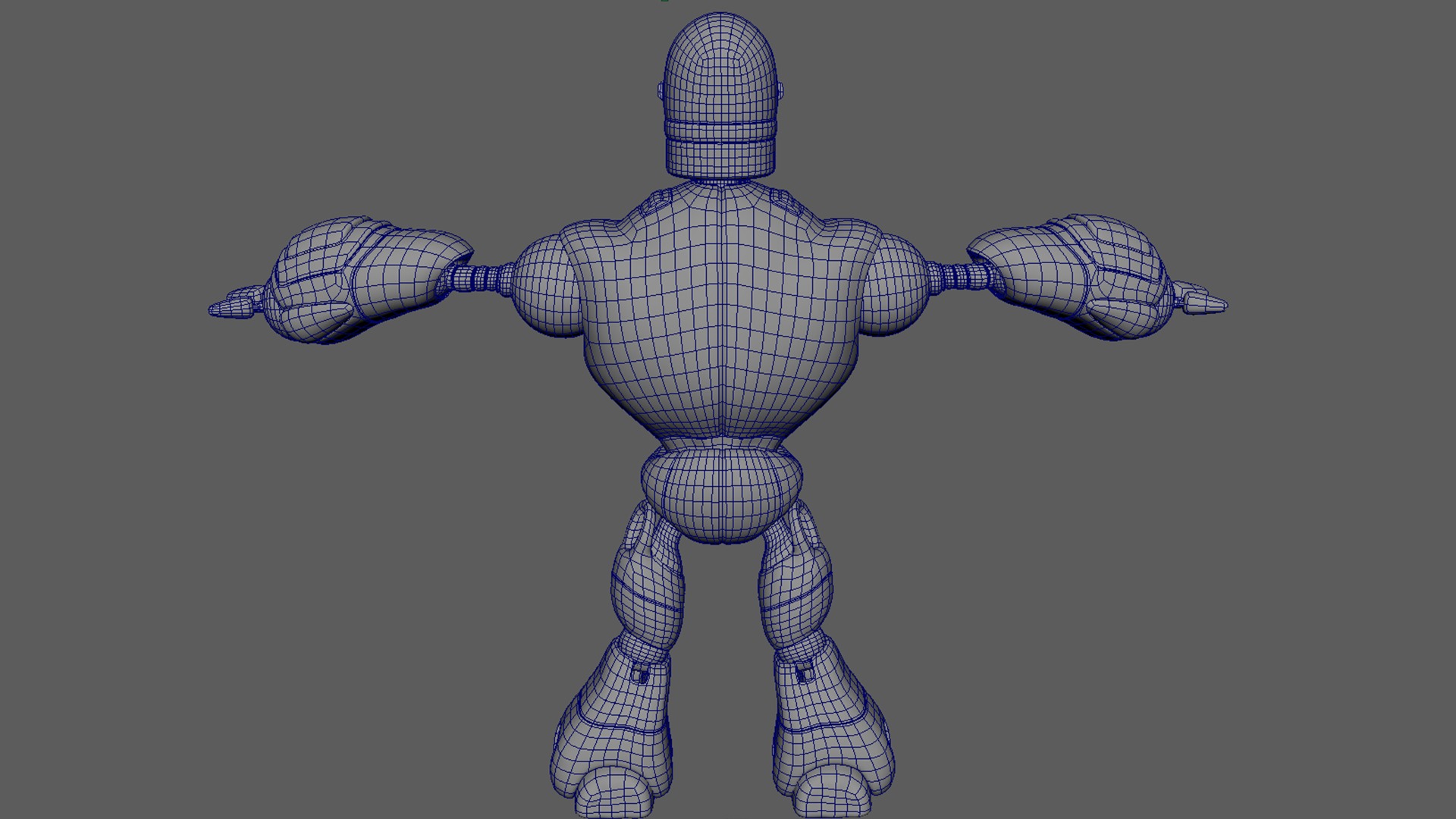 Robotic Character MAXIMUS WITHOUT RIG Low-poly 3D model_16