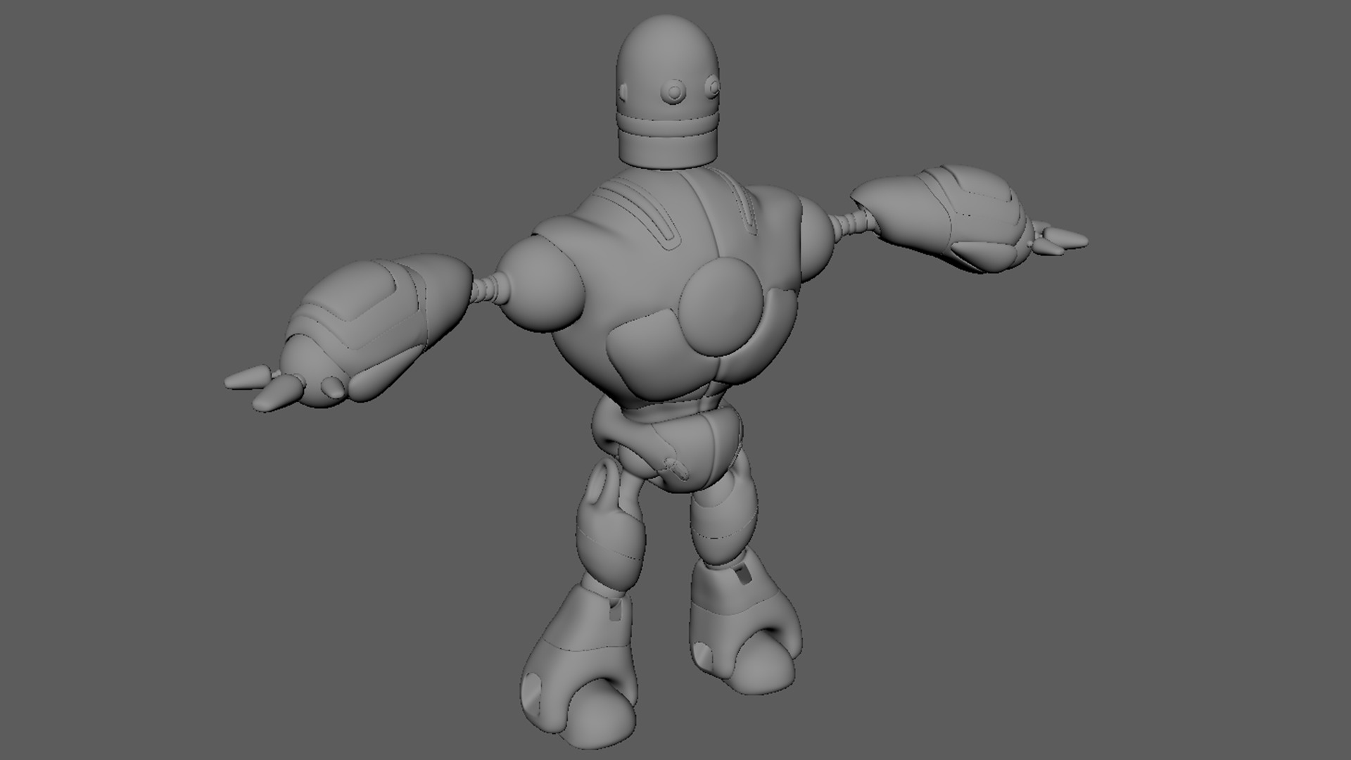 Robotic Character MAXIMUS WITHOUT RIG Low-poly 3D model_14