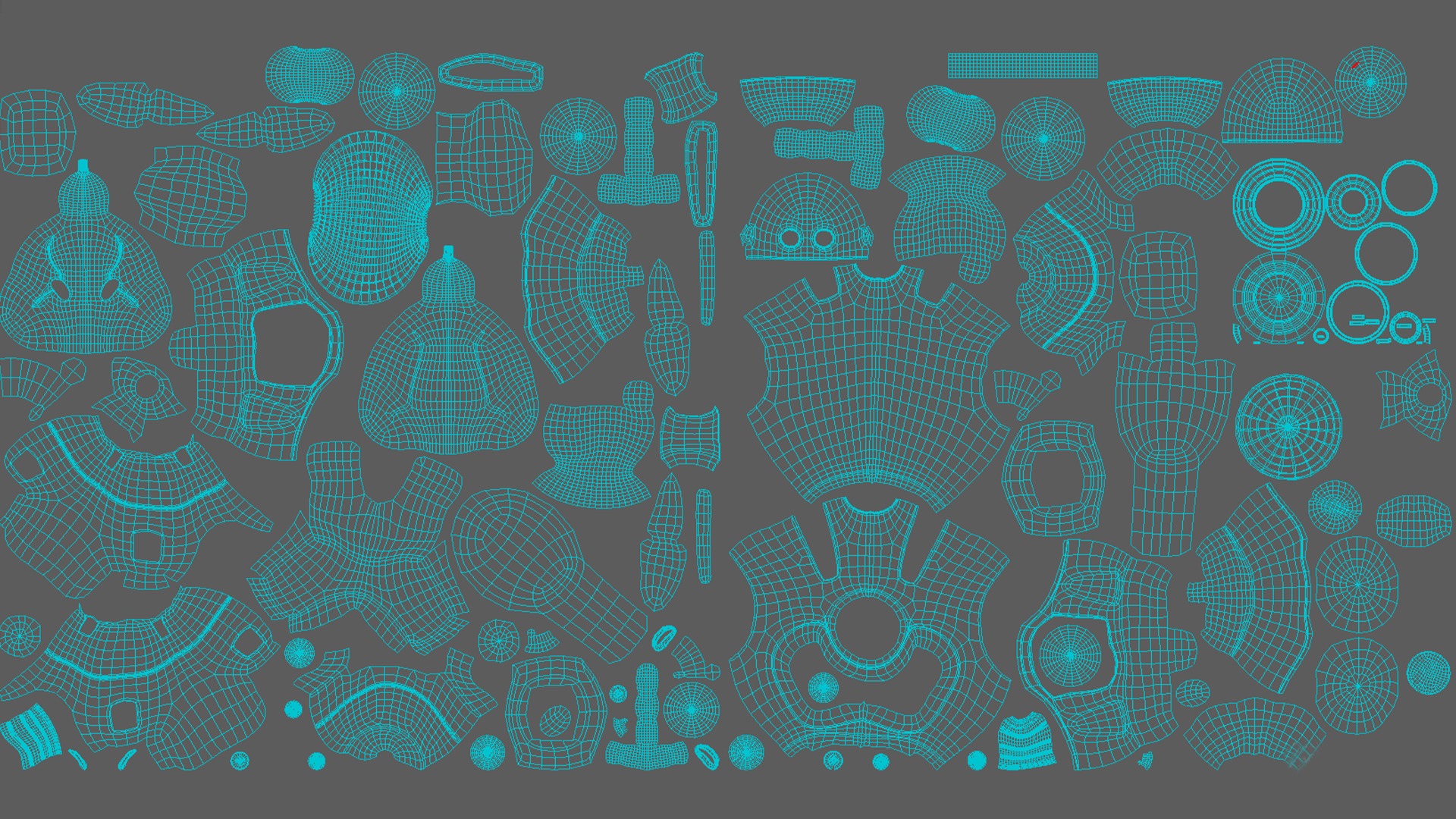 Robotic Character MAXIMUS WITHOUT RIG Low-poly 3D model_26