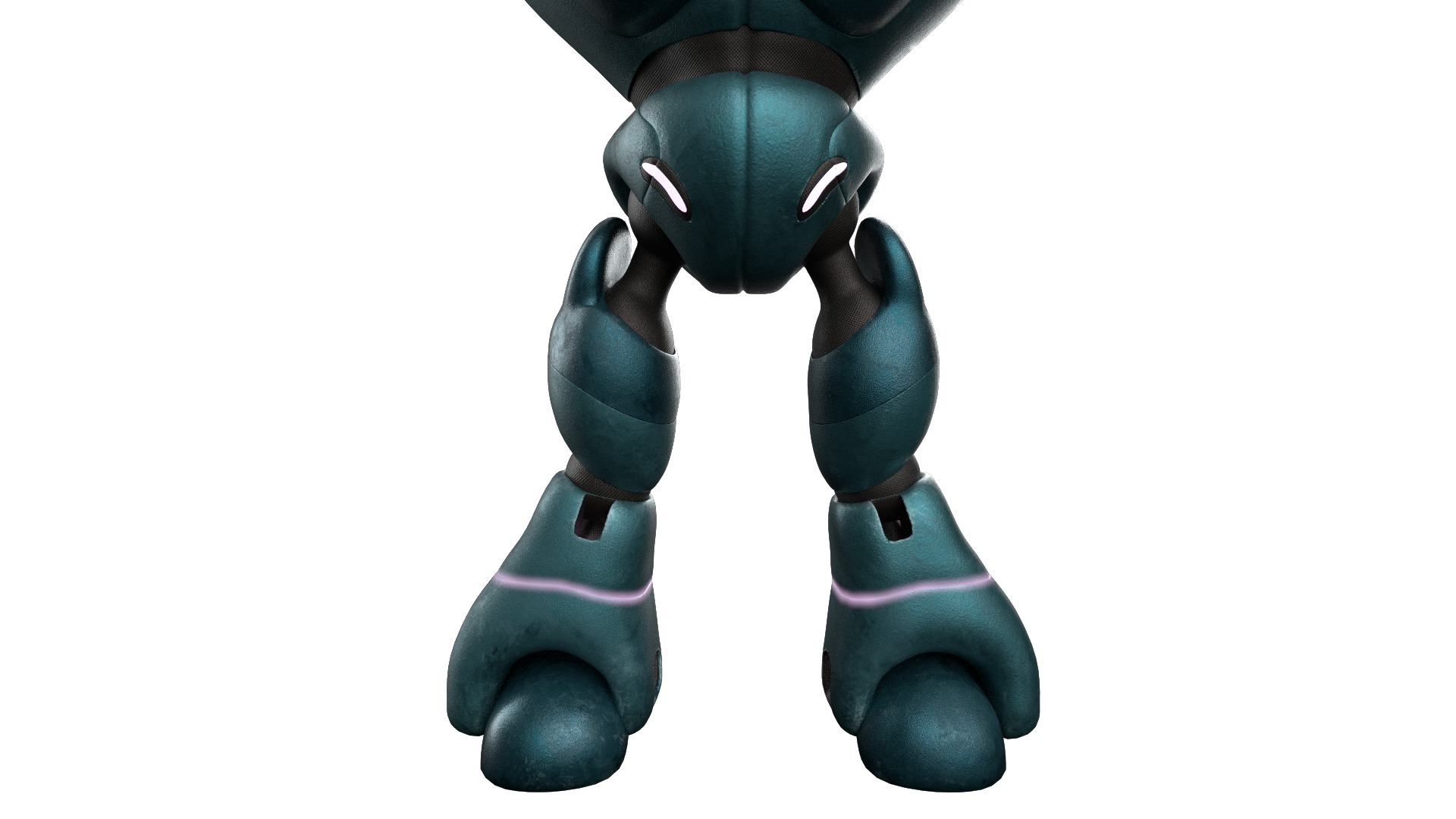 Robotic Character MAXIMUS WITHOUT RIG Low-poly 3D model_5