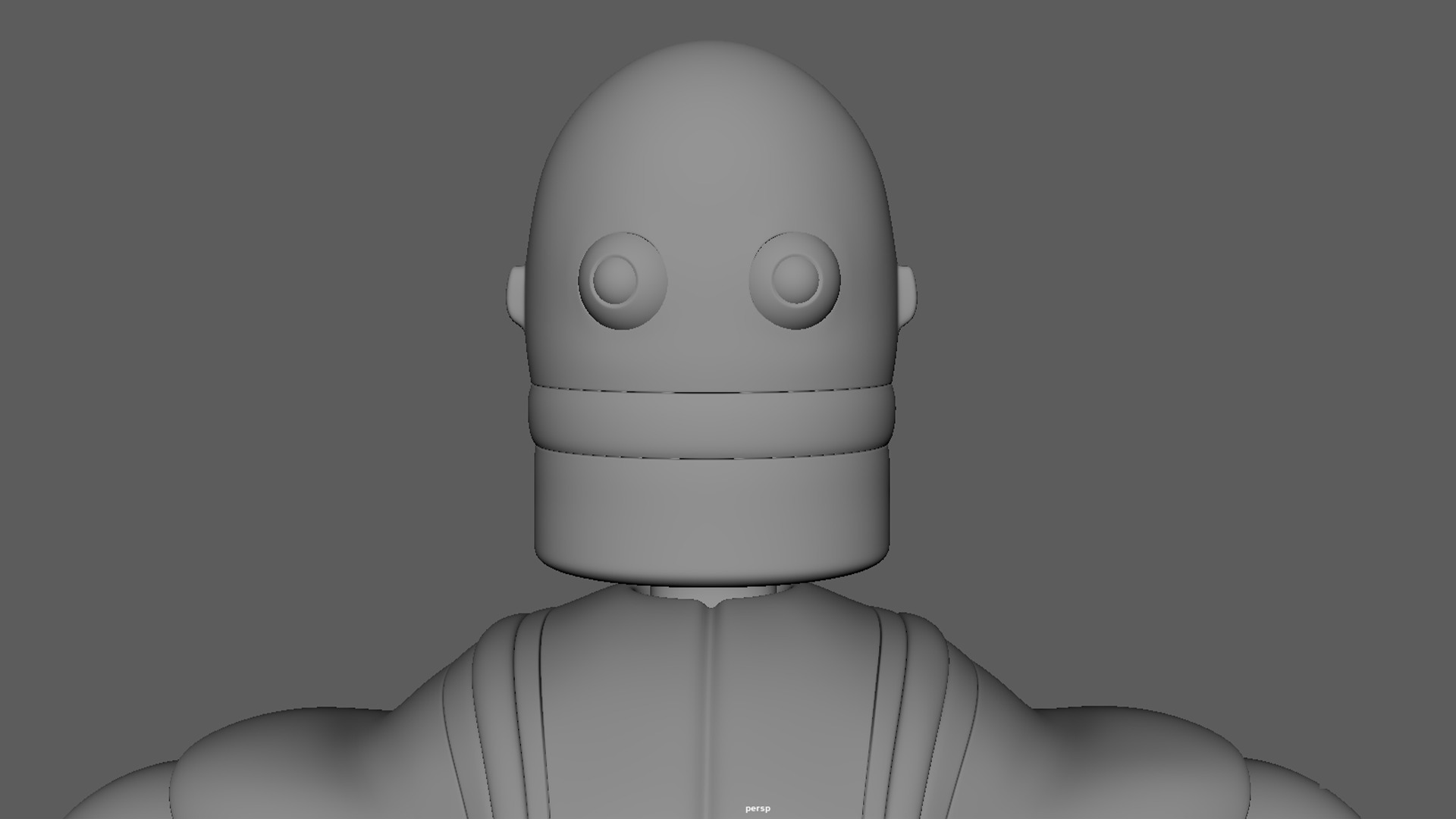Robotic Character MAXIMUS WITHOUT RIG Low-poly 3D model_19