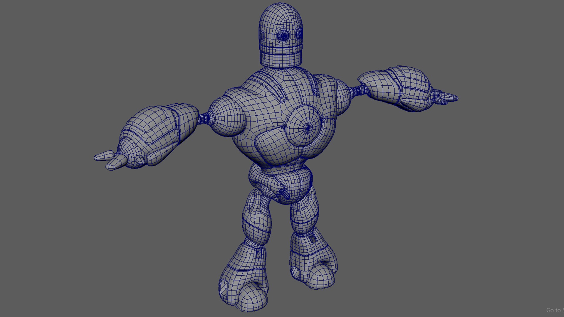 Robotic Character MAXIMUS WITHOUT RIG Low-poly 3D model_13