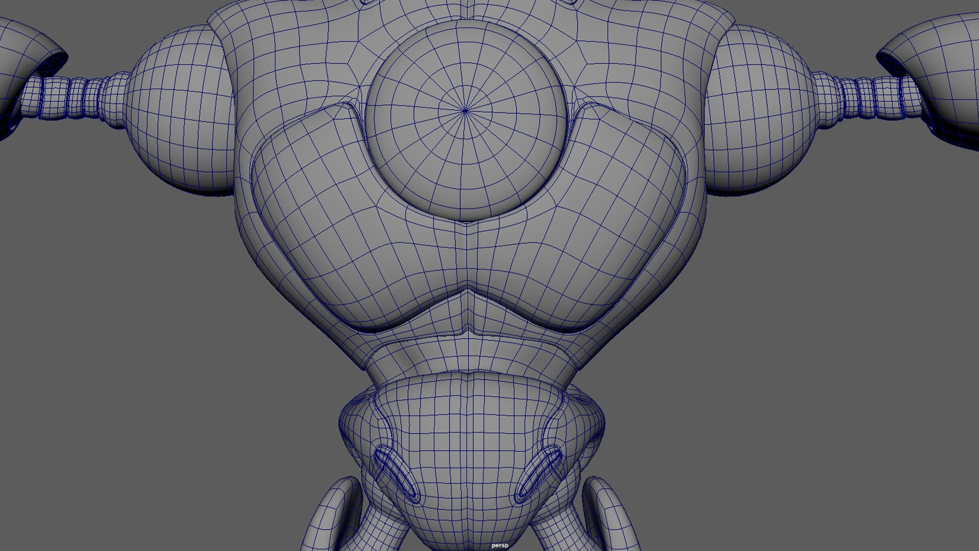 Robotic Character MAXIMUS WITHOUT RIG Low-poly 3D model_22