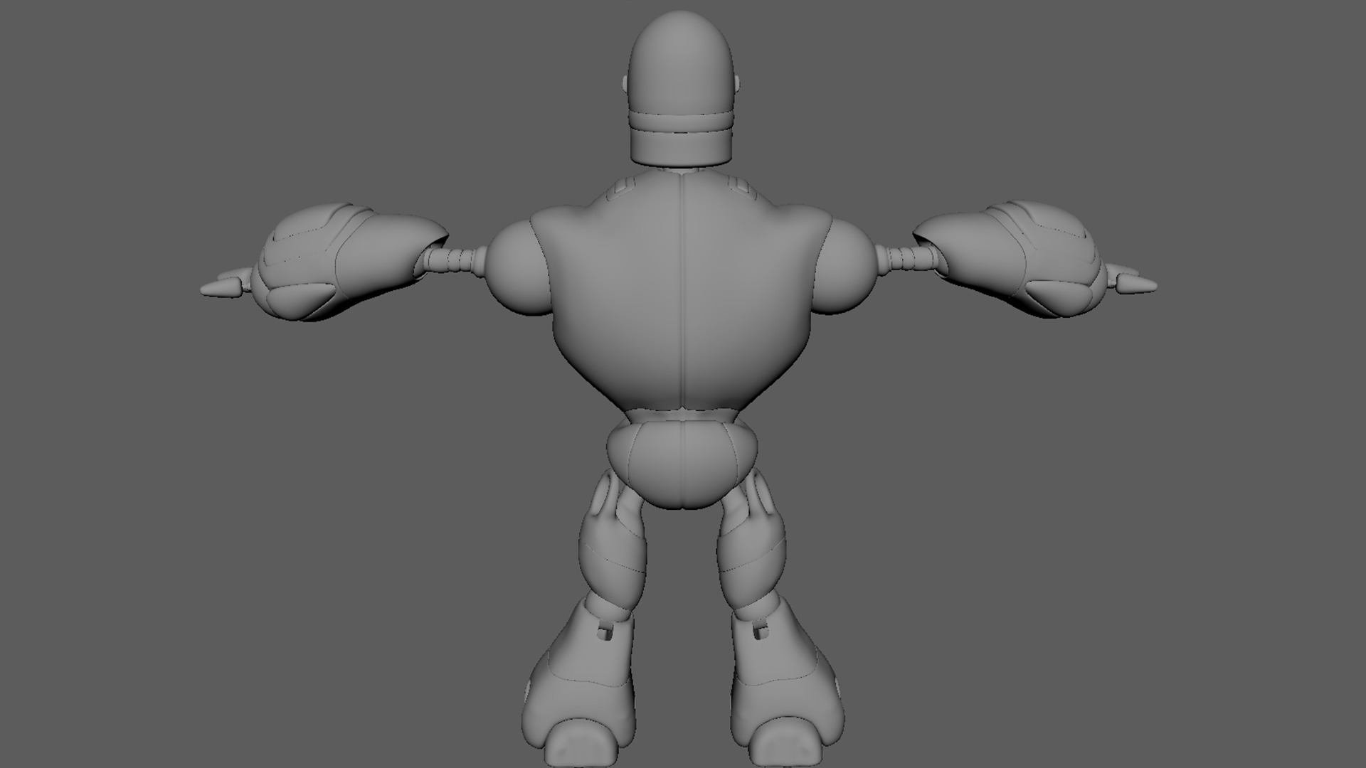 Robotic Character MAXIMUS WITHOUT RIG Low-poly 3D model_15