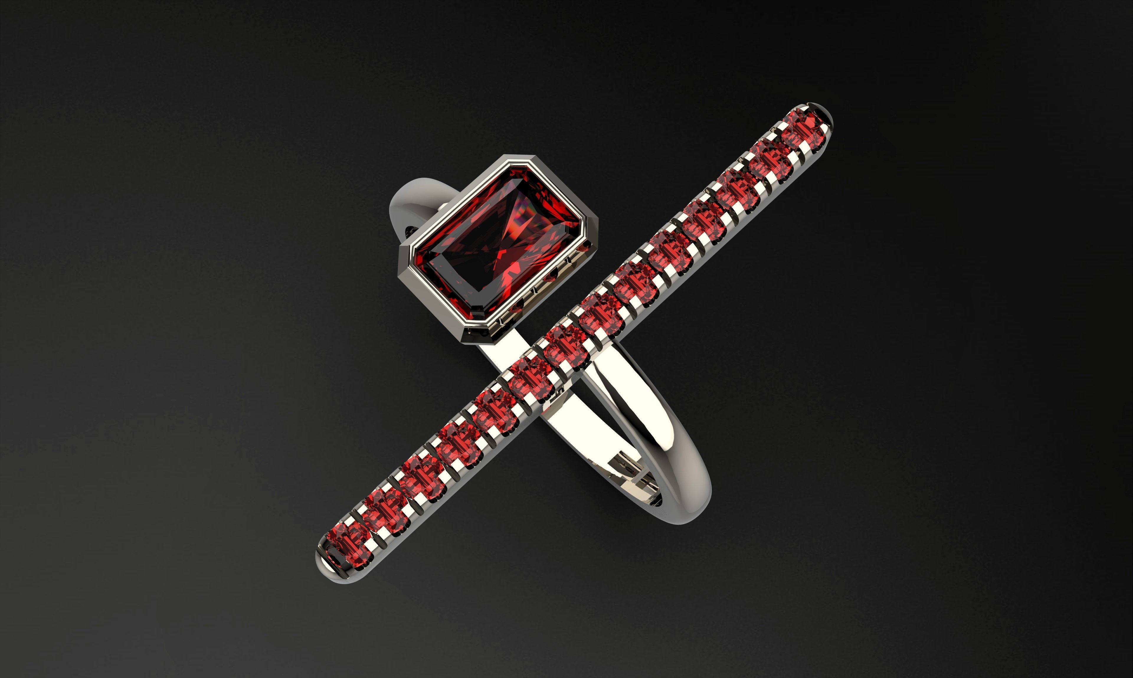 A100-64-ring 3D print model_3