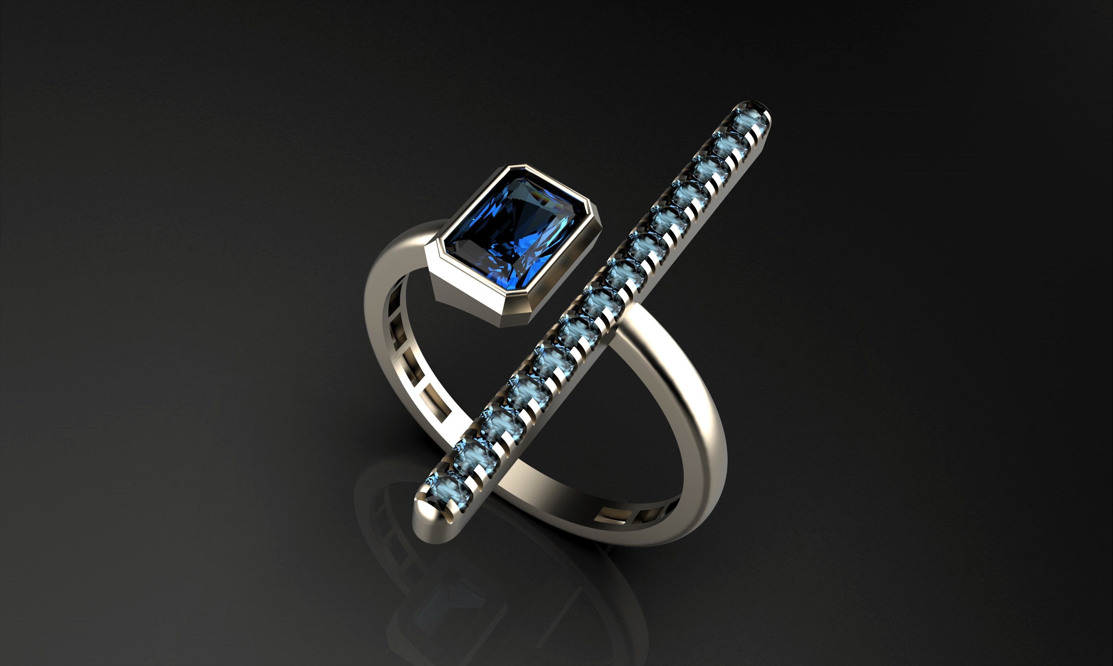 A100-64-ring 3D print model_11