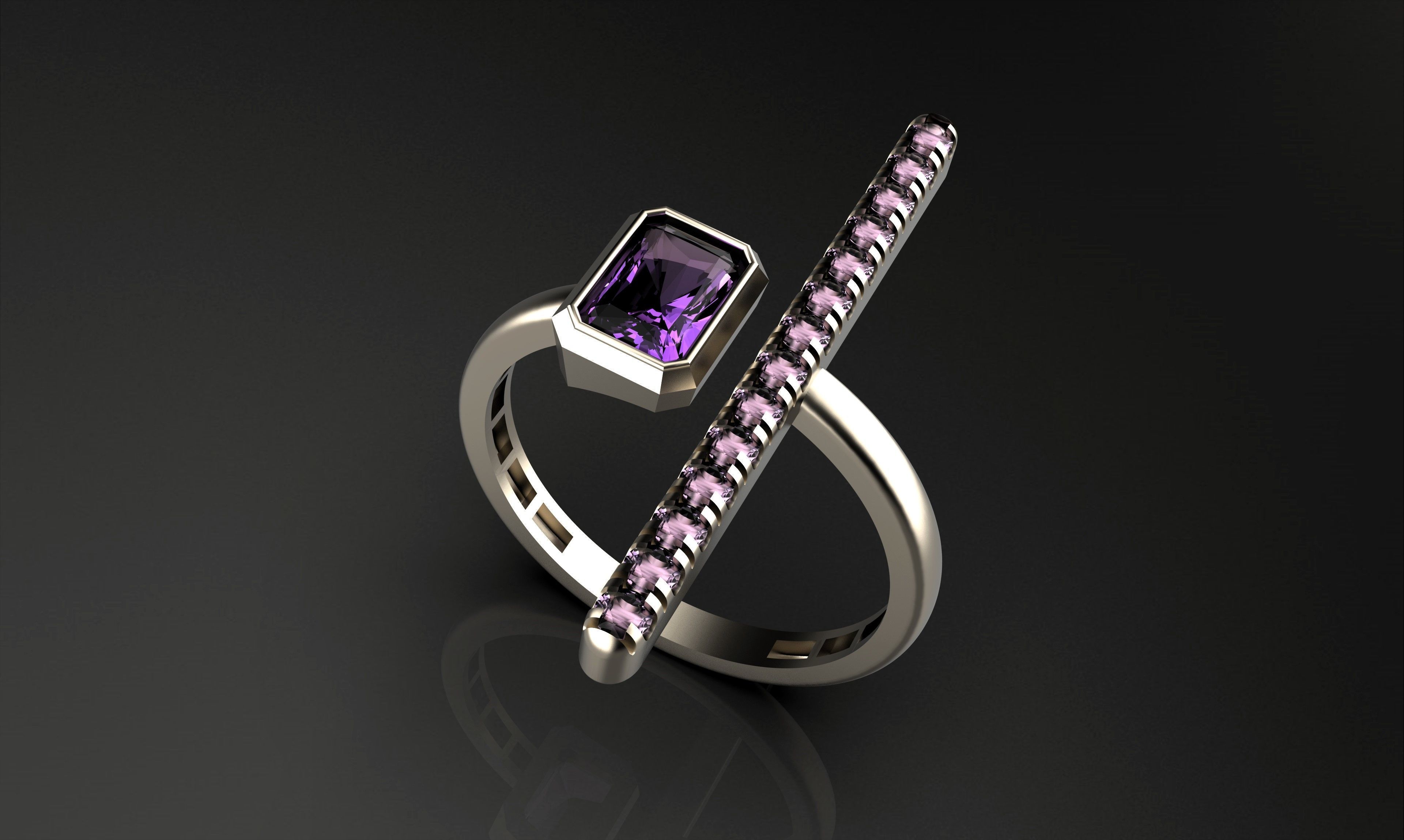 A100-64-ring 3D print model_9
