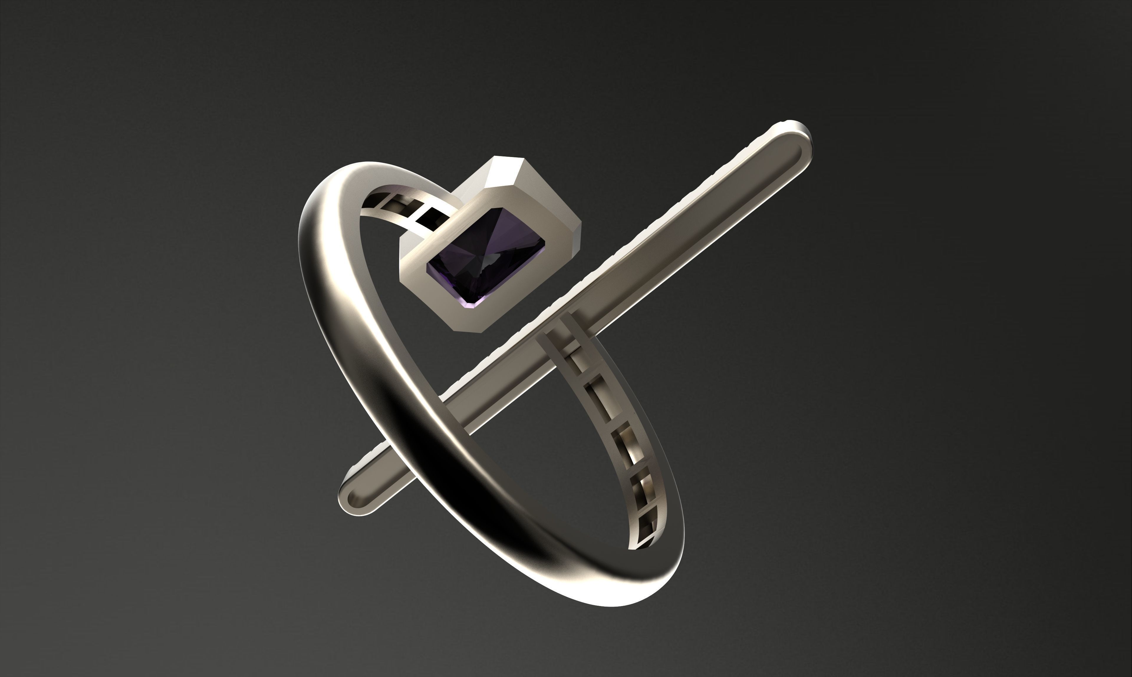 A100-64-ring 3D print model_8