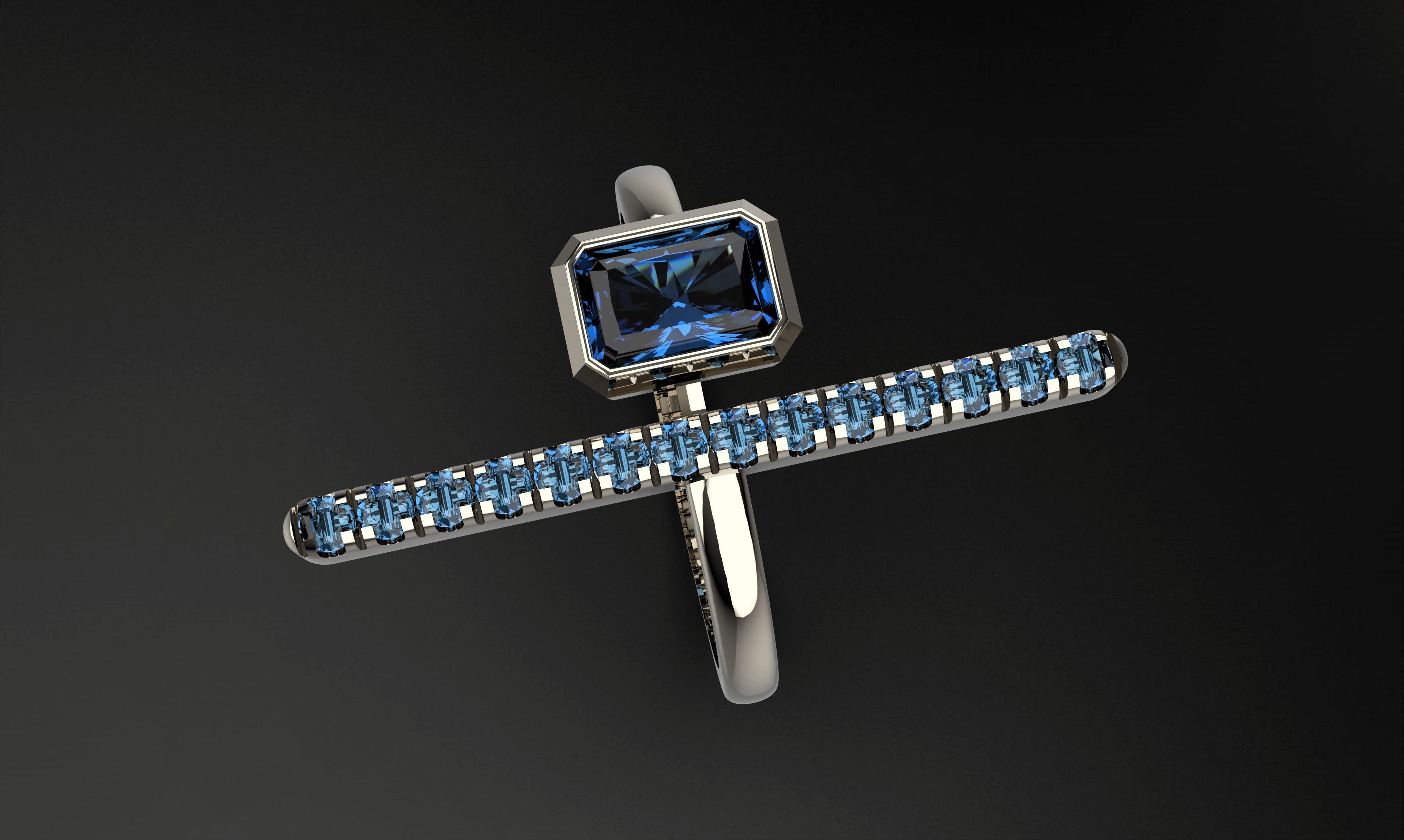 A100-64-ring 3D print model_6