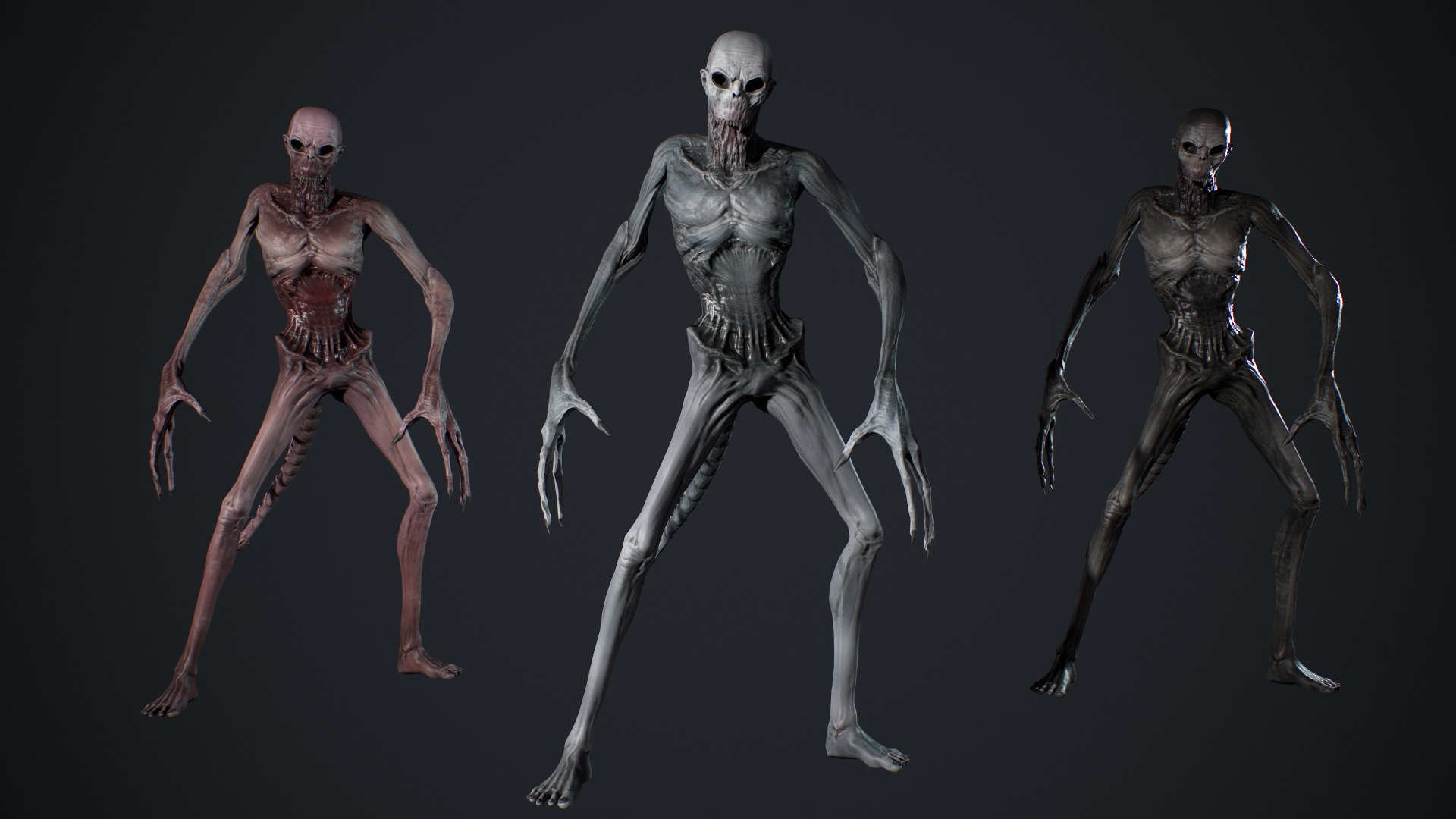 Monster 14 Low-poly 3D model_6