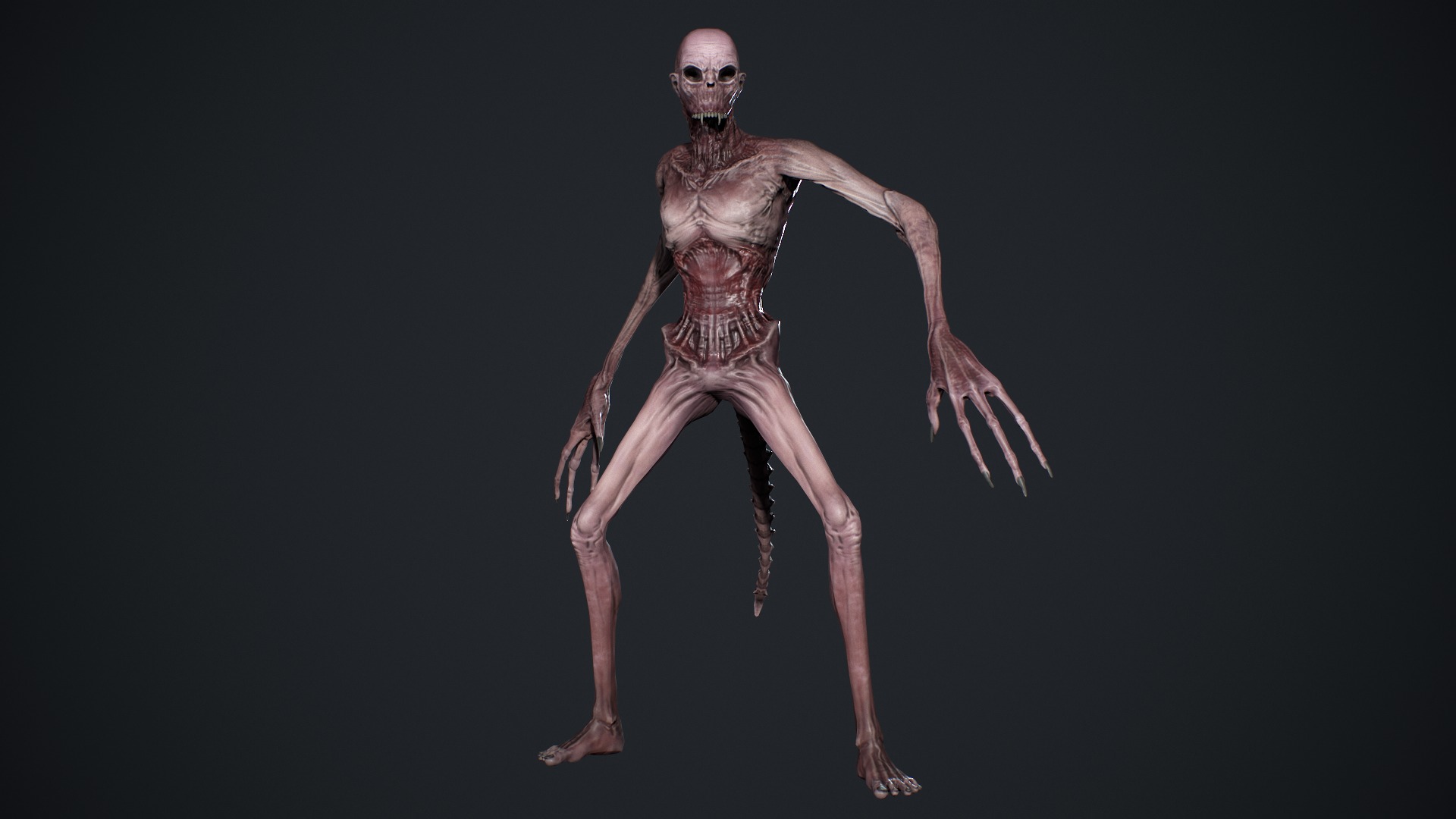 Monster 14 Low-poly 3D model_14