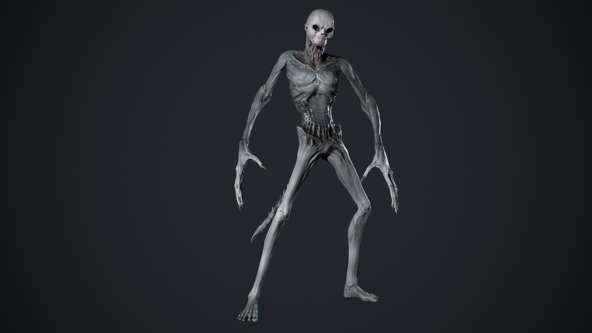 Monster 14 Low-poly 3D model_16