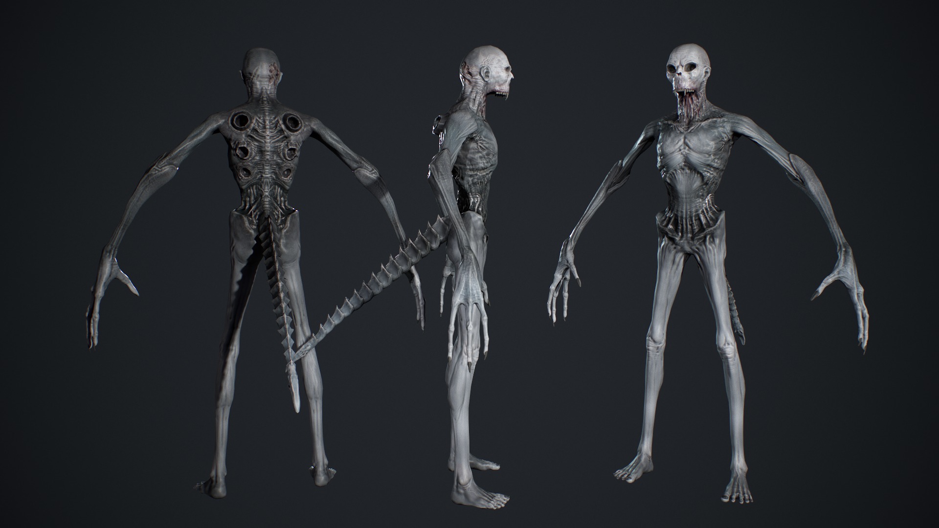 Monster 14 Low-poly 3D model_8