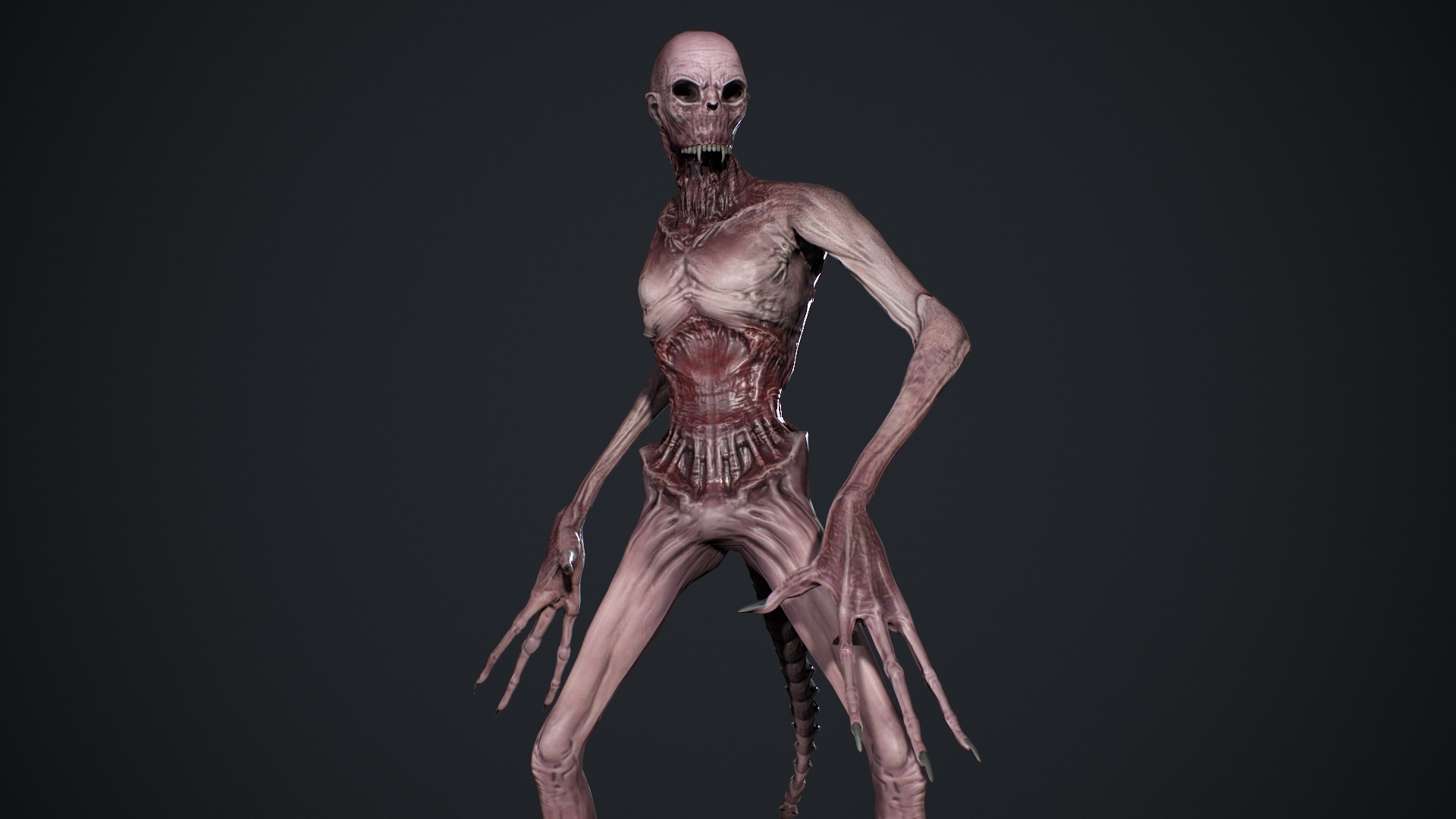 Monster 14 Low-poly 3D model_12