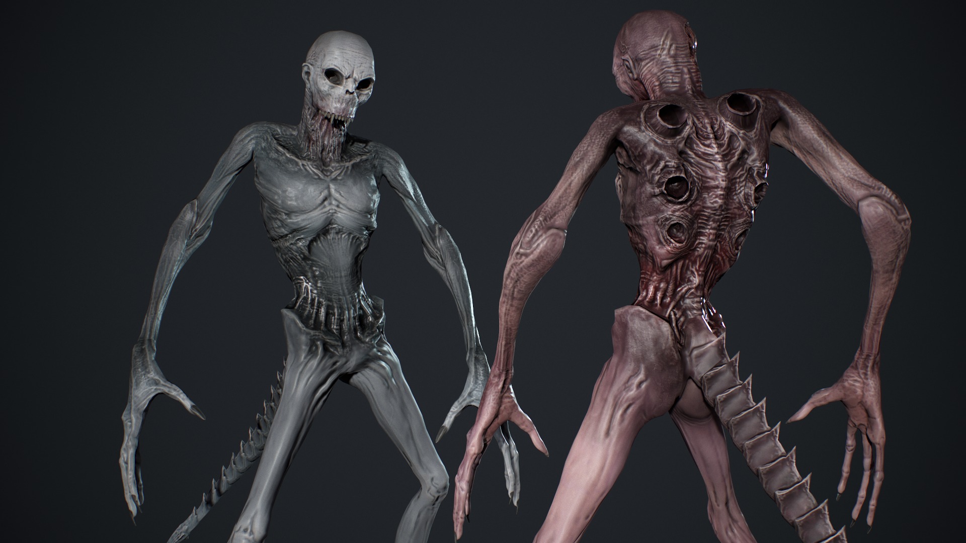 Monster 14 Low-poly 3D model_7