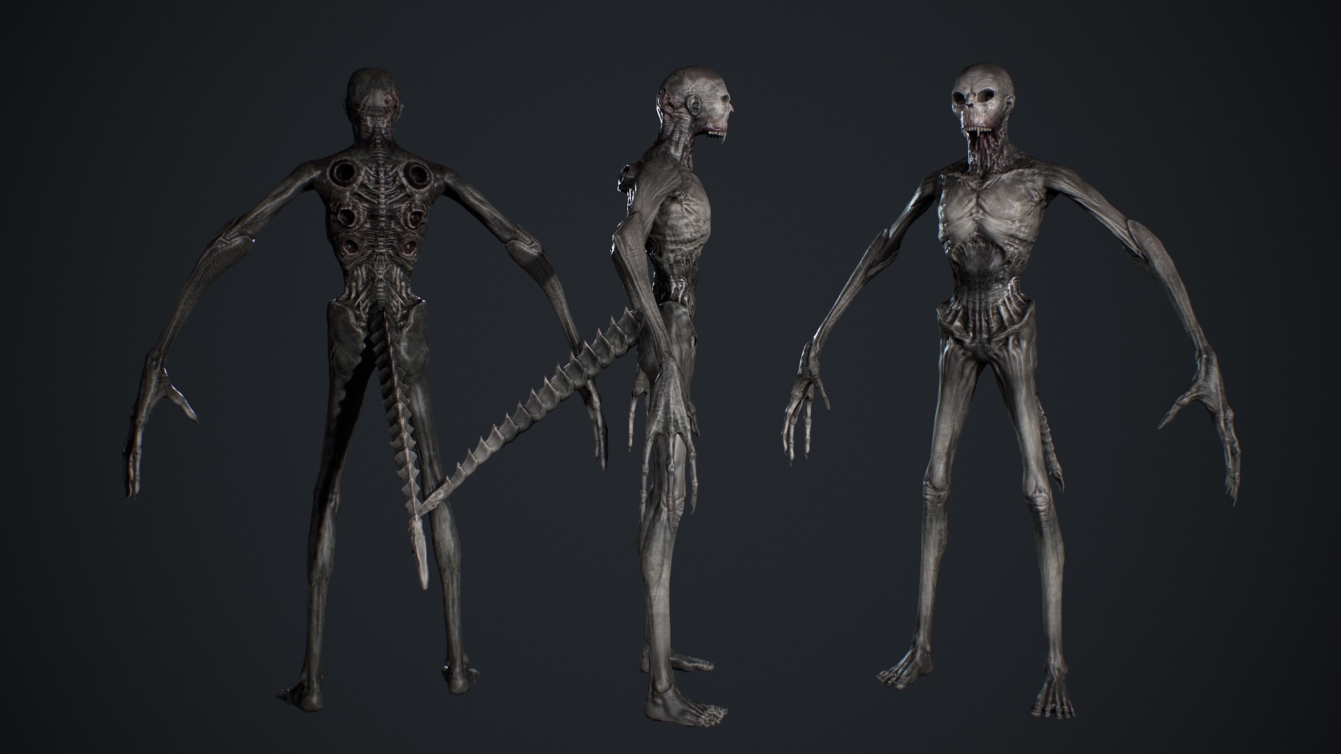 Monster 14 Low-poly 3D model_9