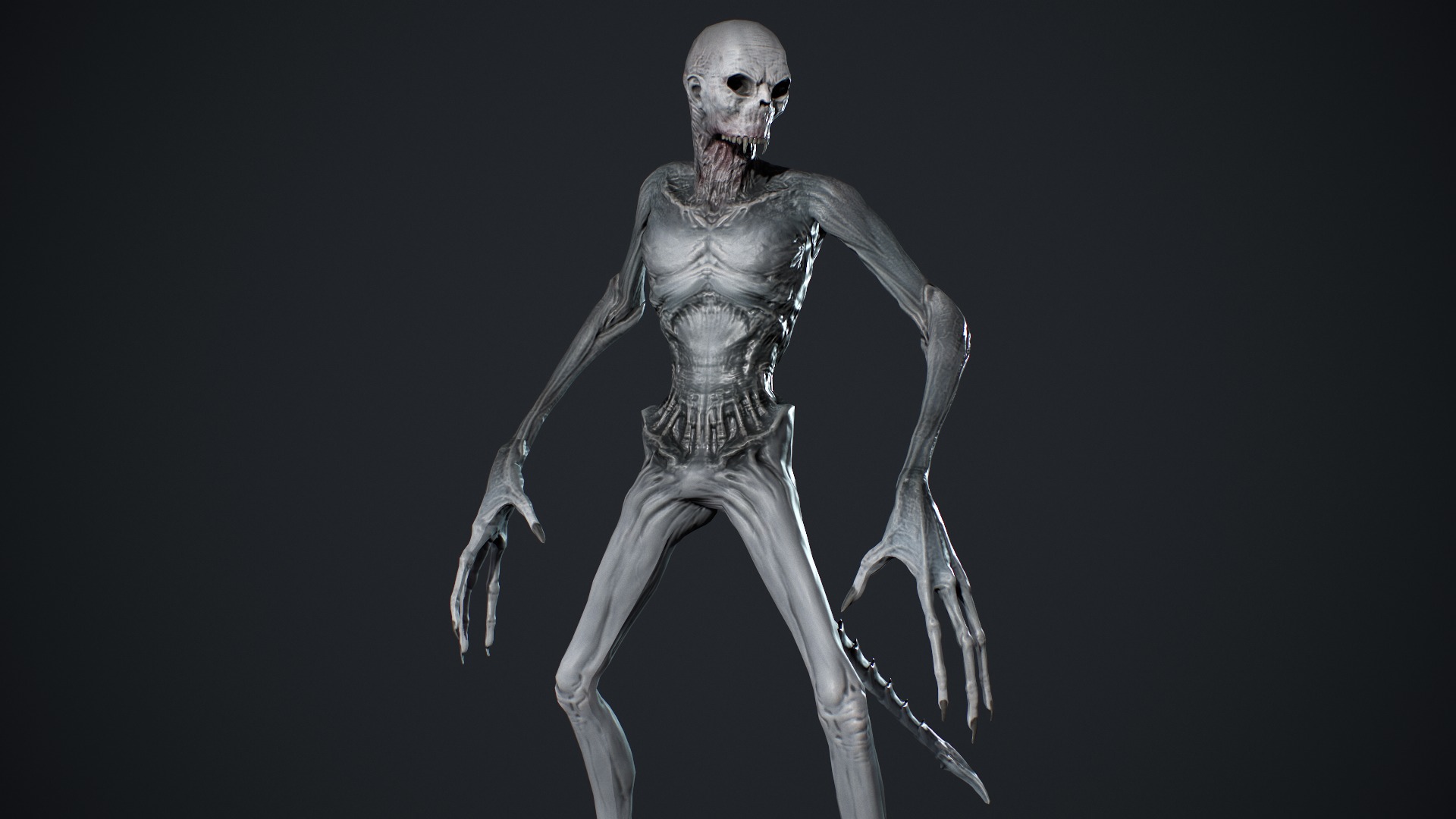 Monster 14 Low-poly 3D model_15