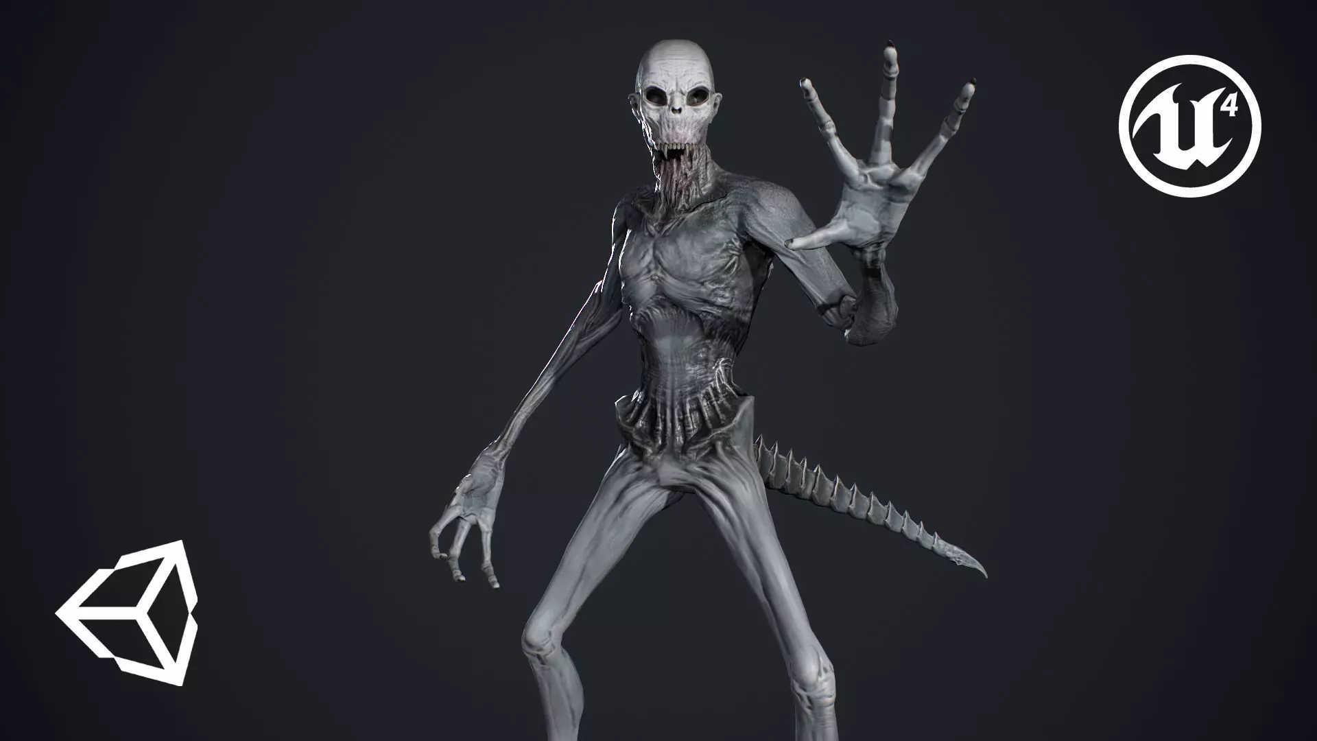 Monster 14 Low-poly 3D model_0