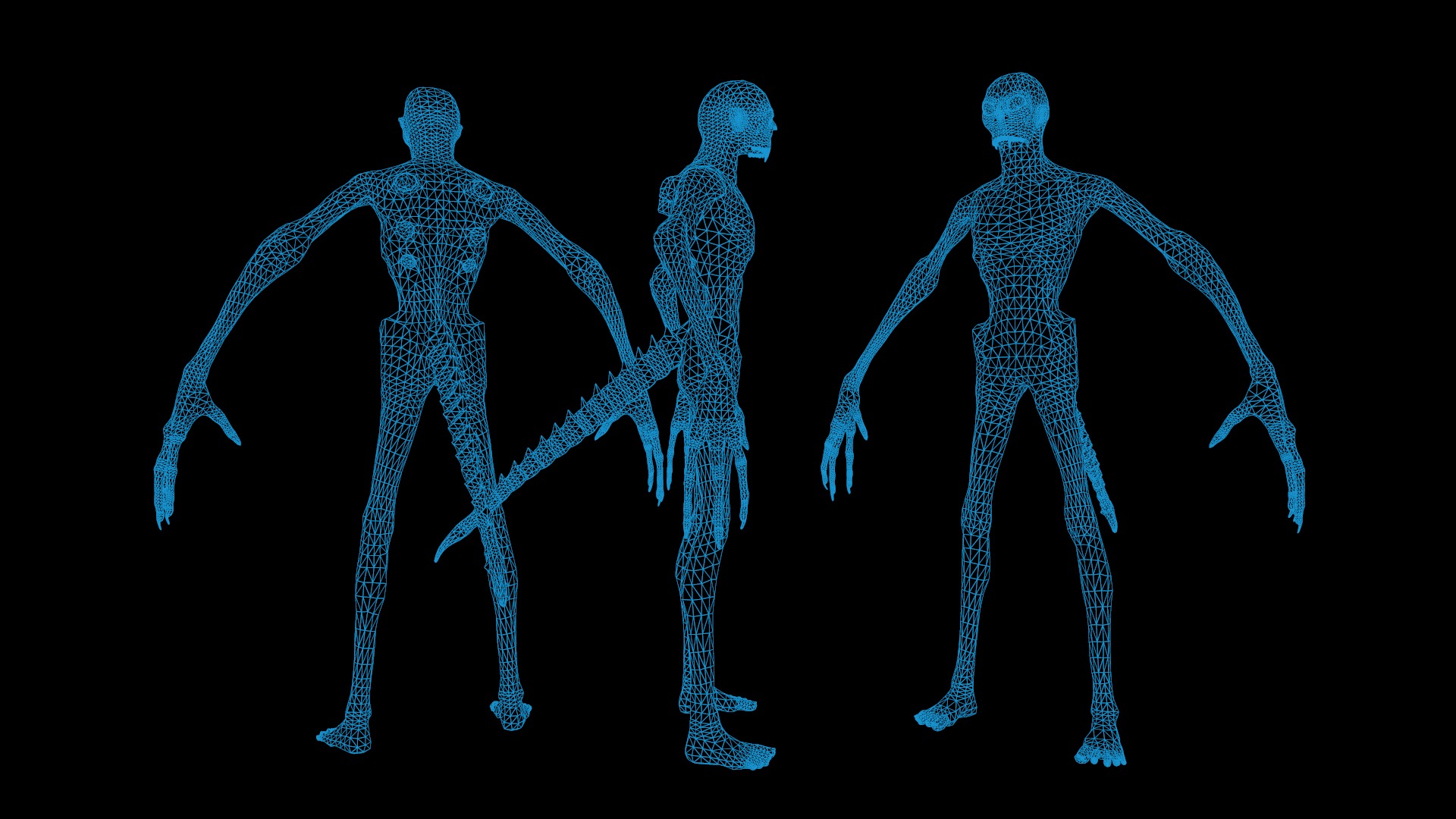 Monster 14 Low-poly 3D model_11