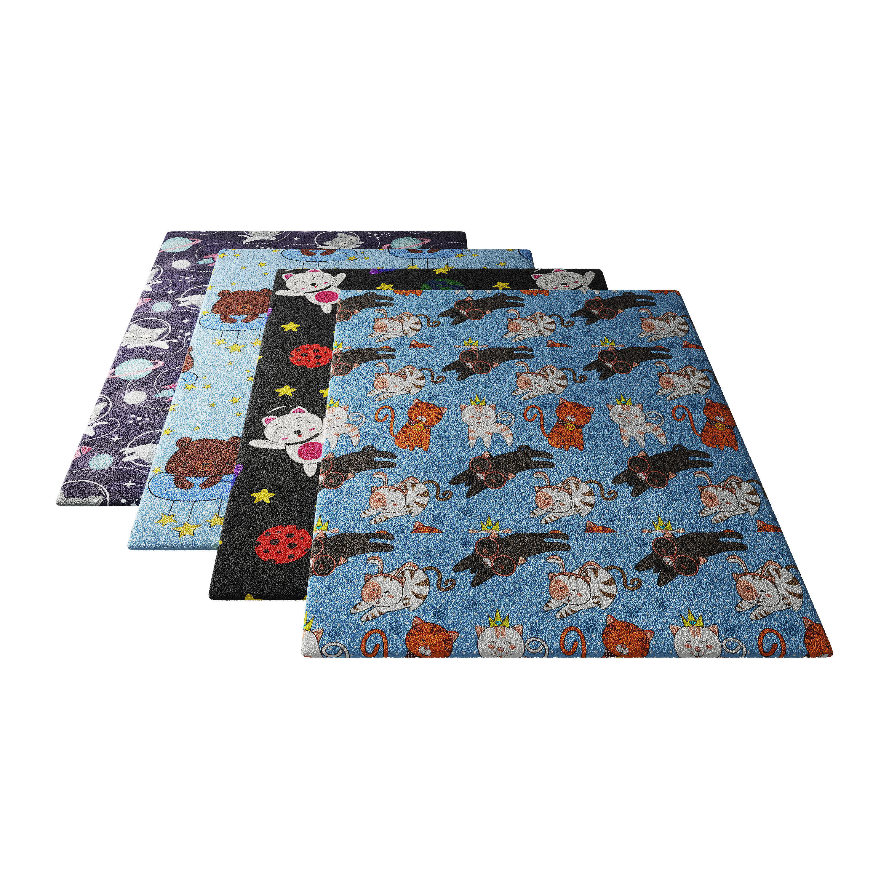 carpet for childrens room set 4 3D model_12